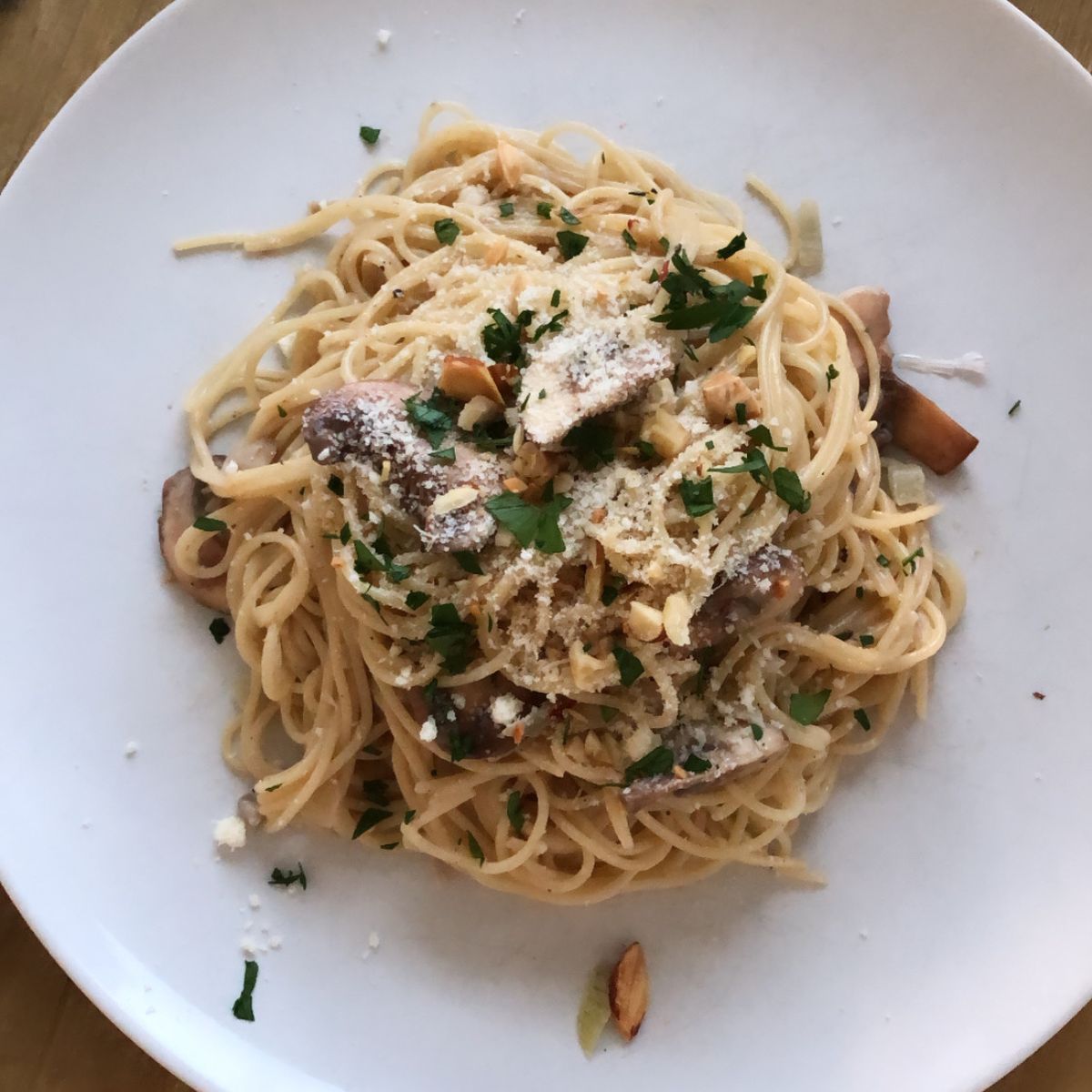 Mushroom spaghetti | Recipe | Kitchen Stories