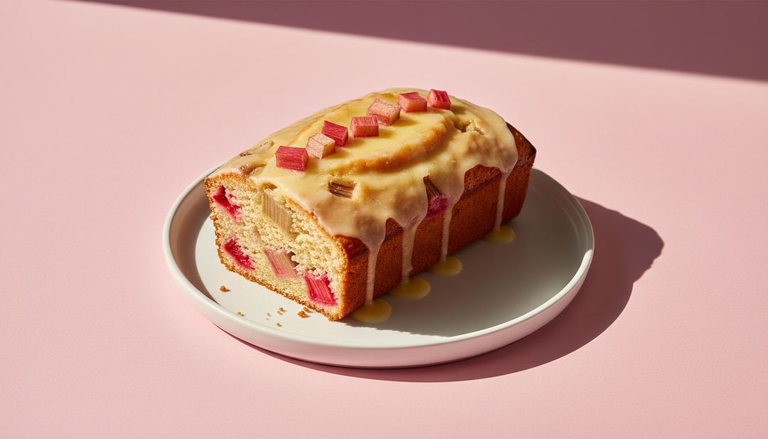 Saftiger Rhabarberkuchen aus der Kastenform mit Zitrone
