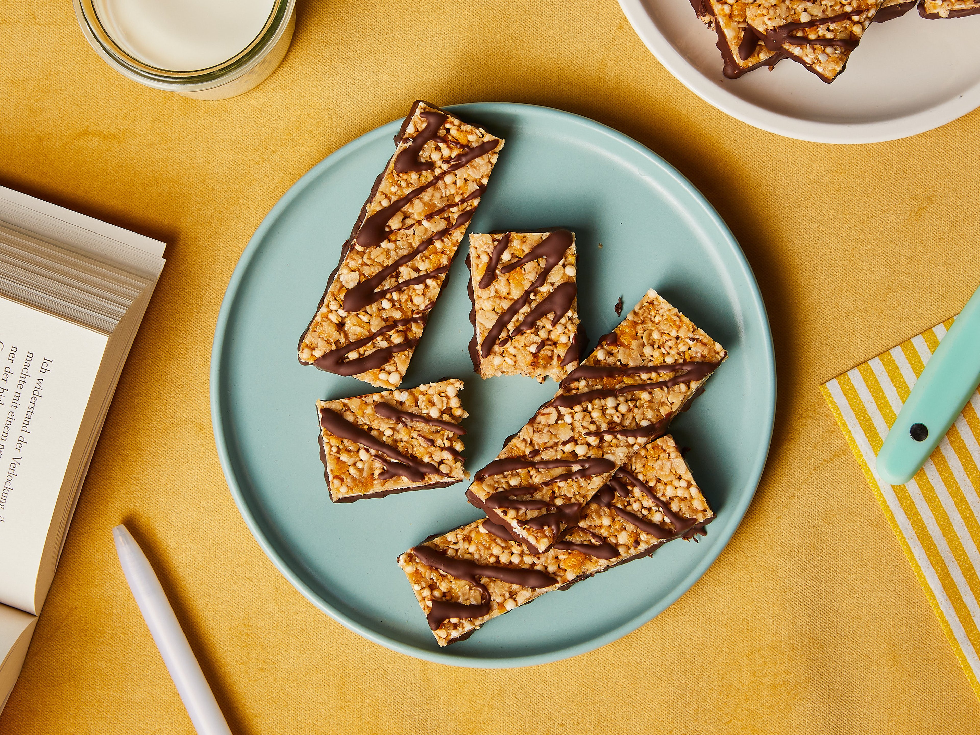 Müsliriegel mit Banane und Schokolade (DIY Corny)