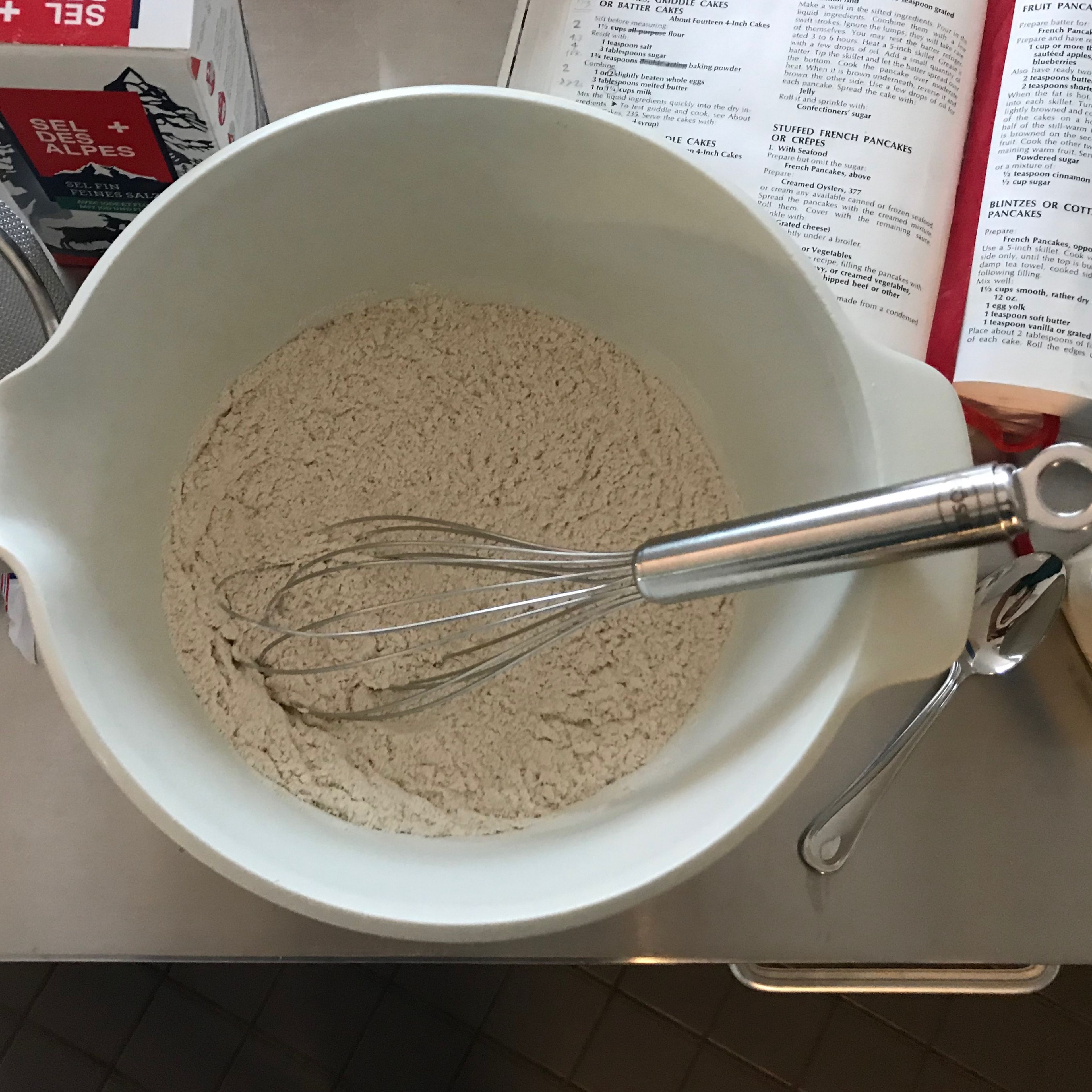 Alle trockenen Zutaten gut mischen.