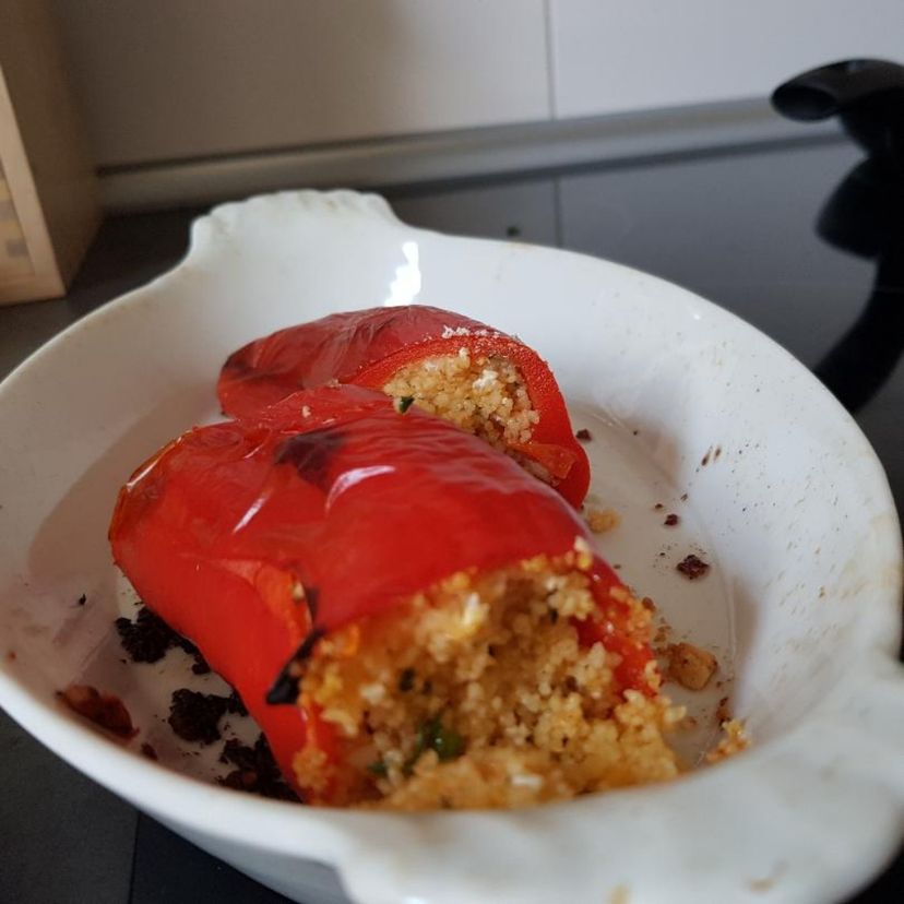 Gefüllte Spitzpaprika (vegetarisch)