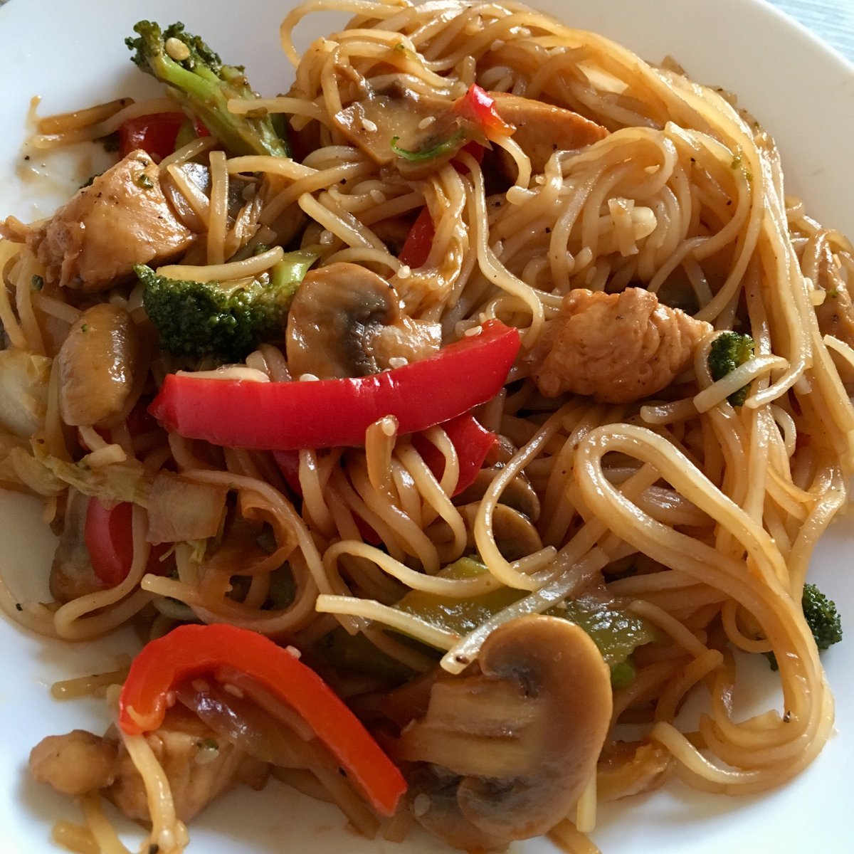 Chicken teriyaki and soy sauce stir fry Recipe Kitchen Stories
