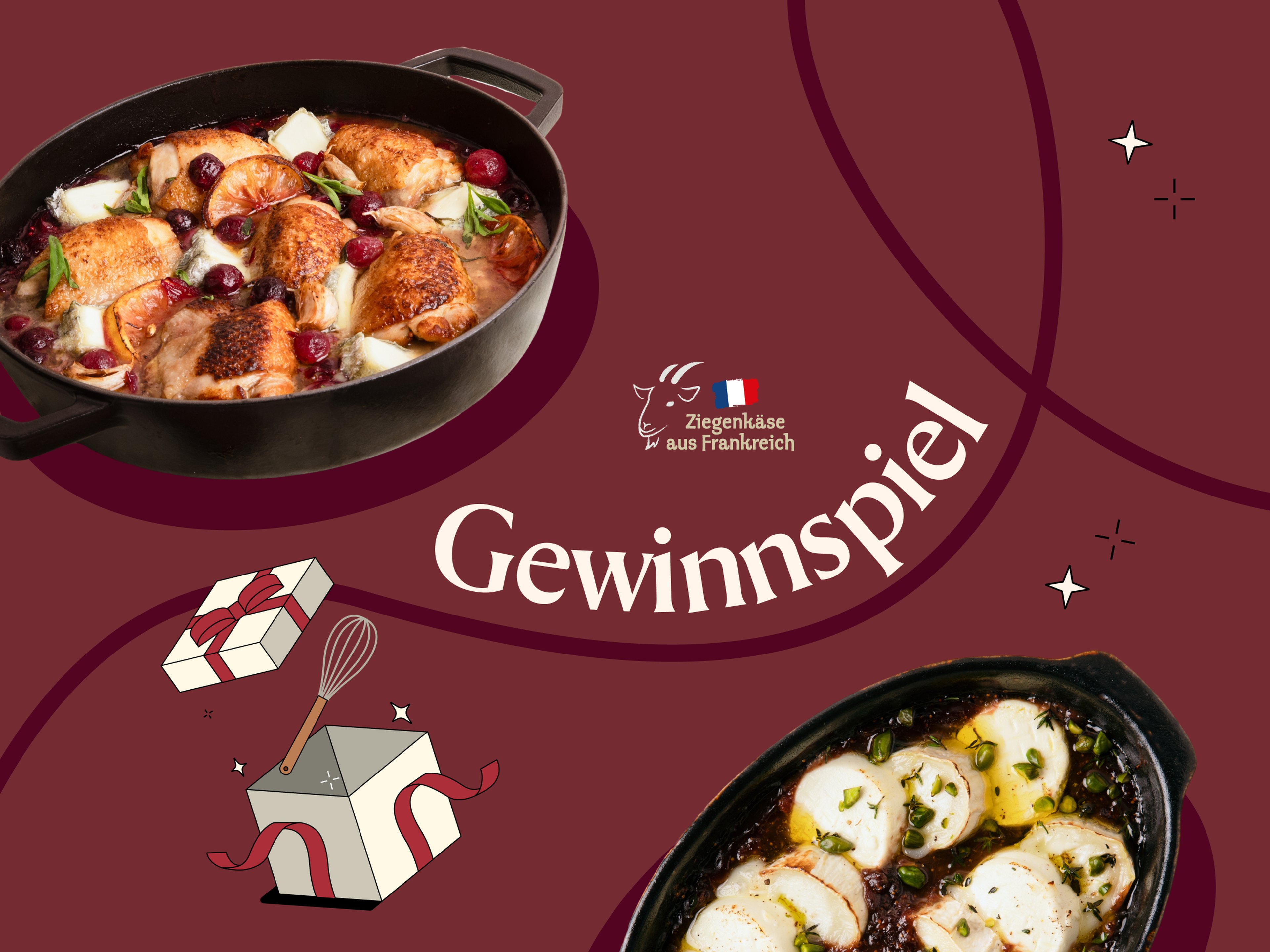 Gewinne einen Platz beim exklusiven Koch-Workshop am 06. Mai 2025 mit Ziegenkäse aus Frankreich!