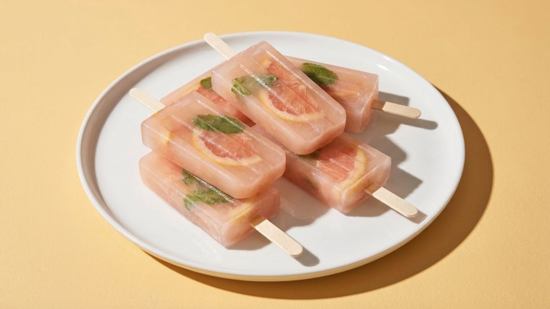 Fruchtige Grapefruit-Popsicles für heiße Sommertage