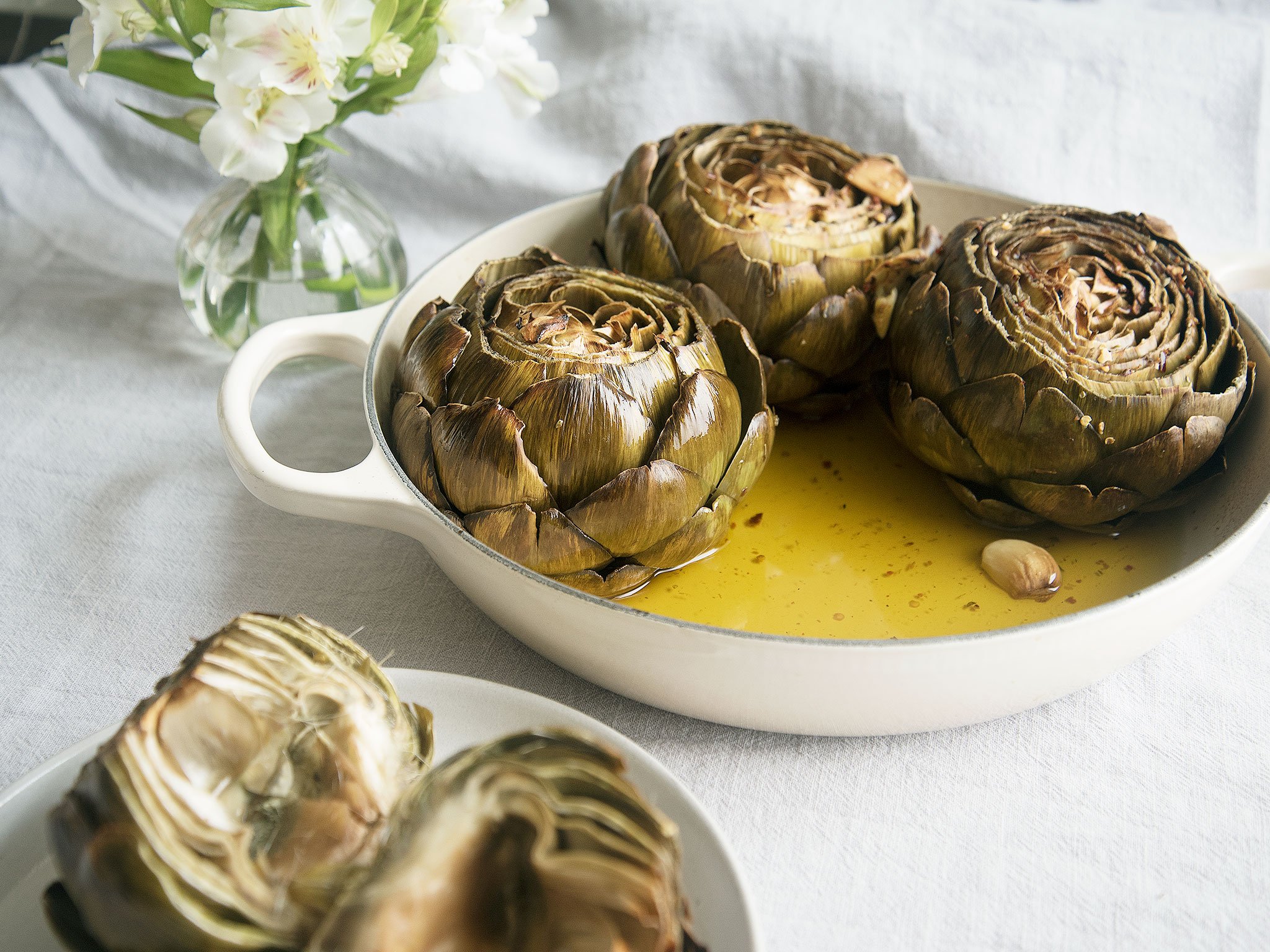 The Best Roasted Artichokes Recipe Kitchen Stories   R785 Photo Final 4x3 