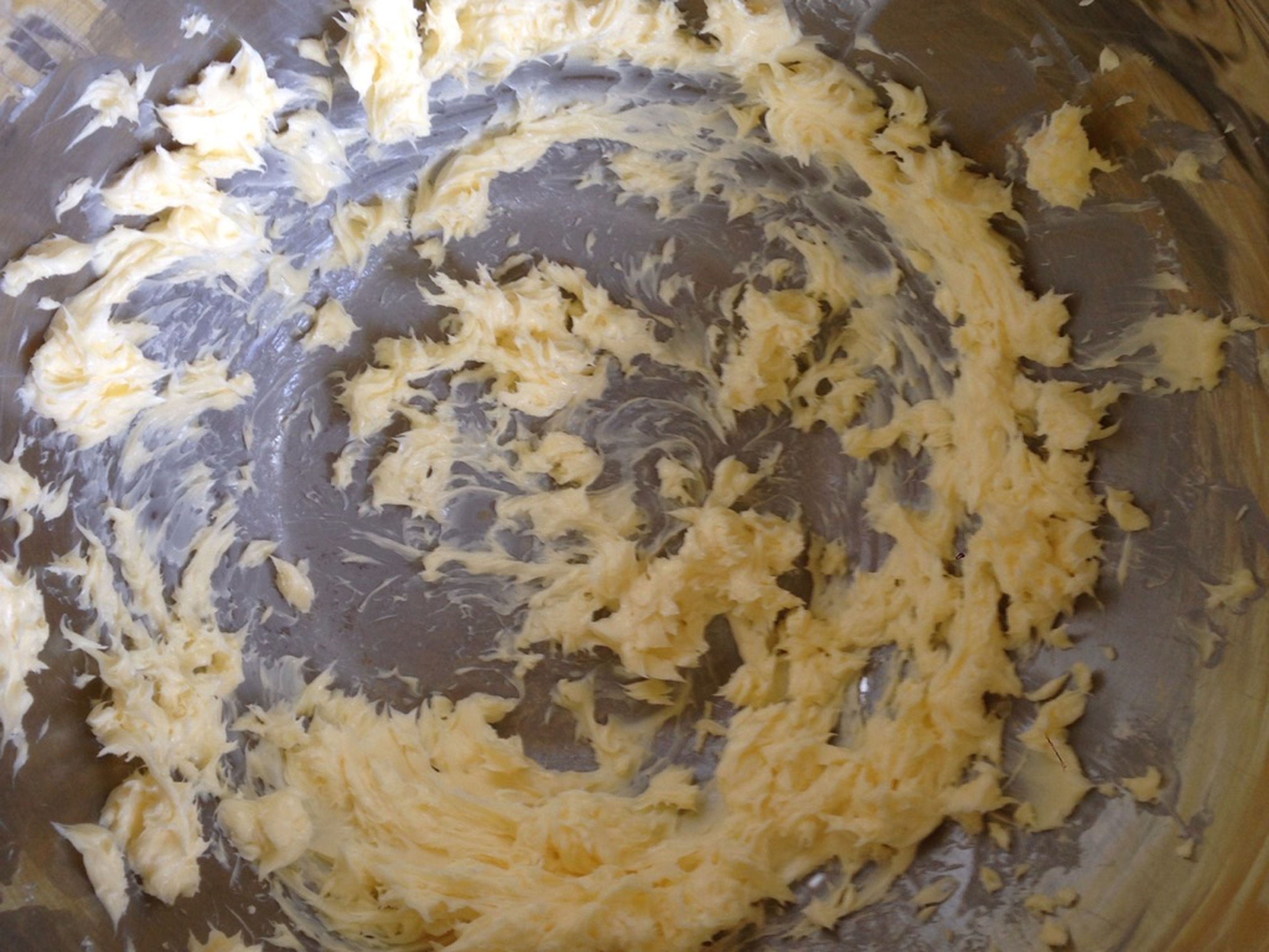 Preheat the oven at 180°C/350°F. In a large bowl, beat butter until fluffy.