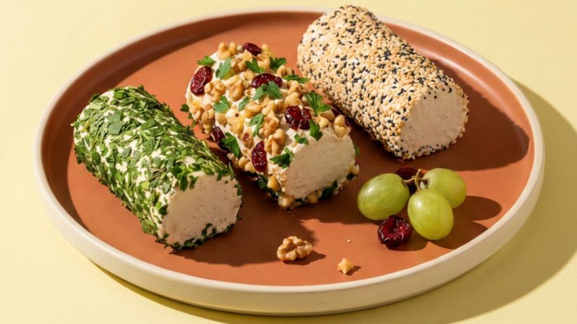Vegane Frischkäserollen für das nächste Büfett