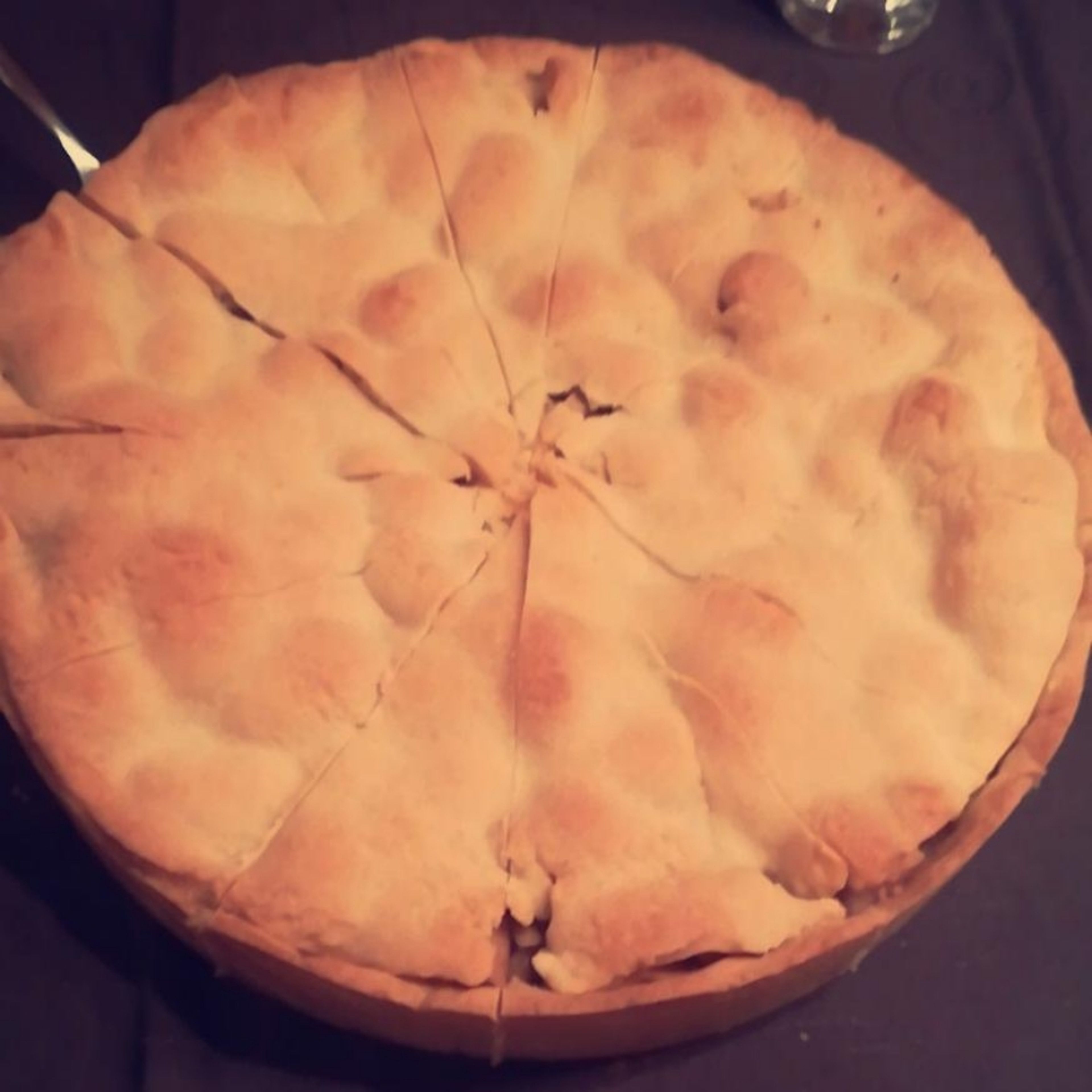 Gedeckter Apfelkuchen