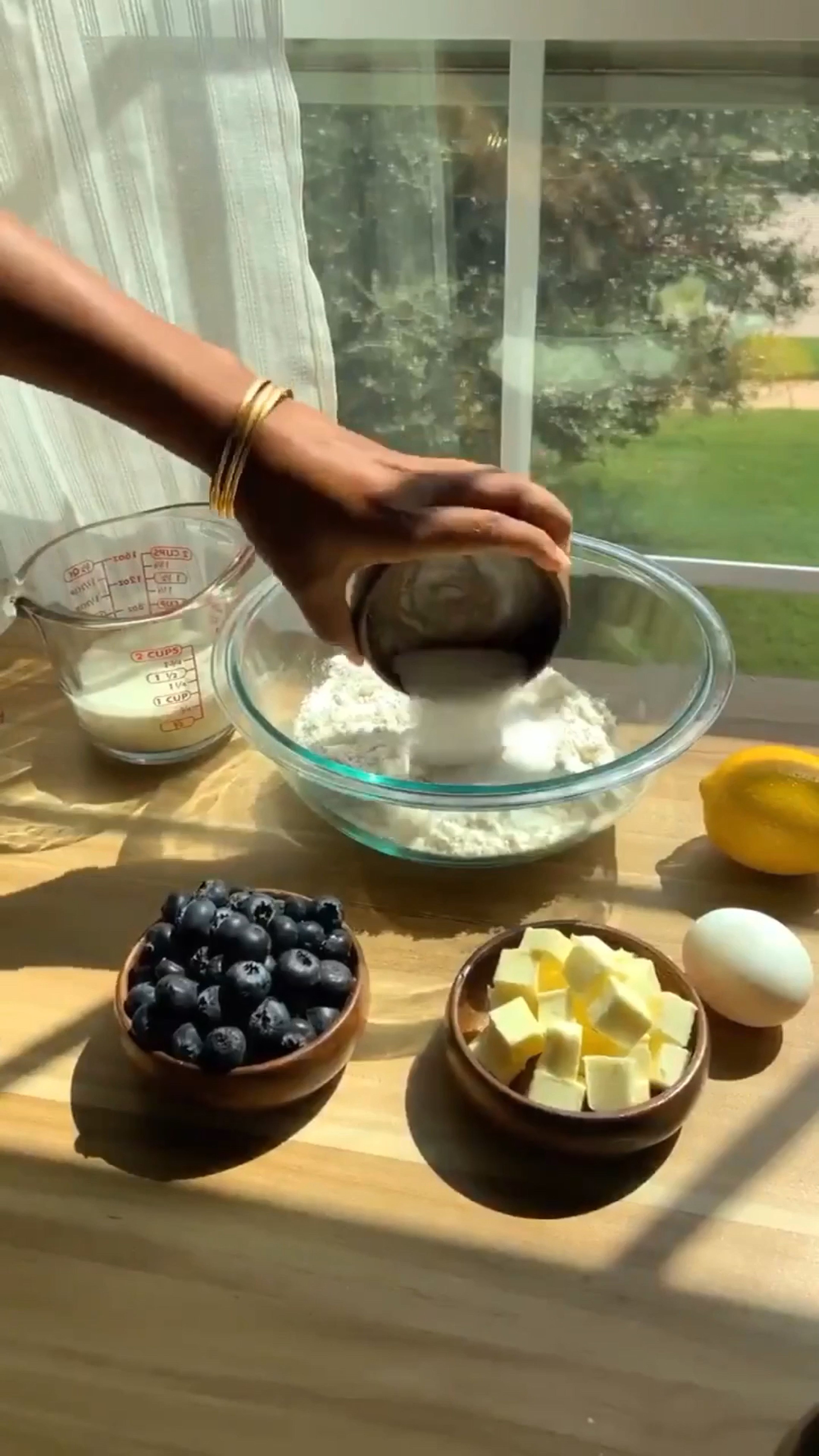 Mix dry ingredients