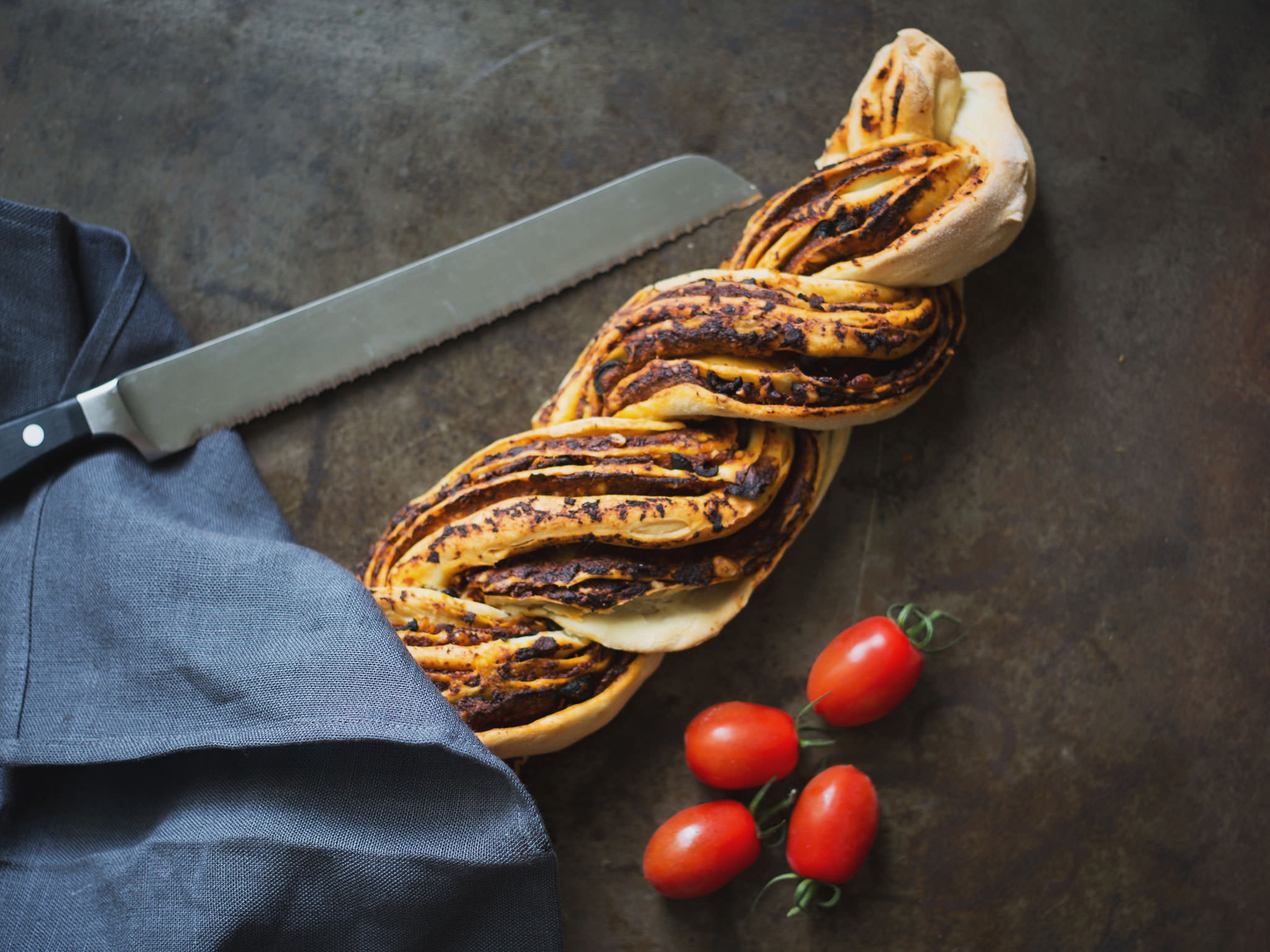 Braided Italian bread