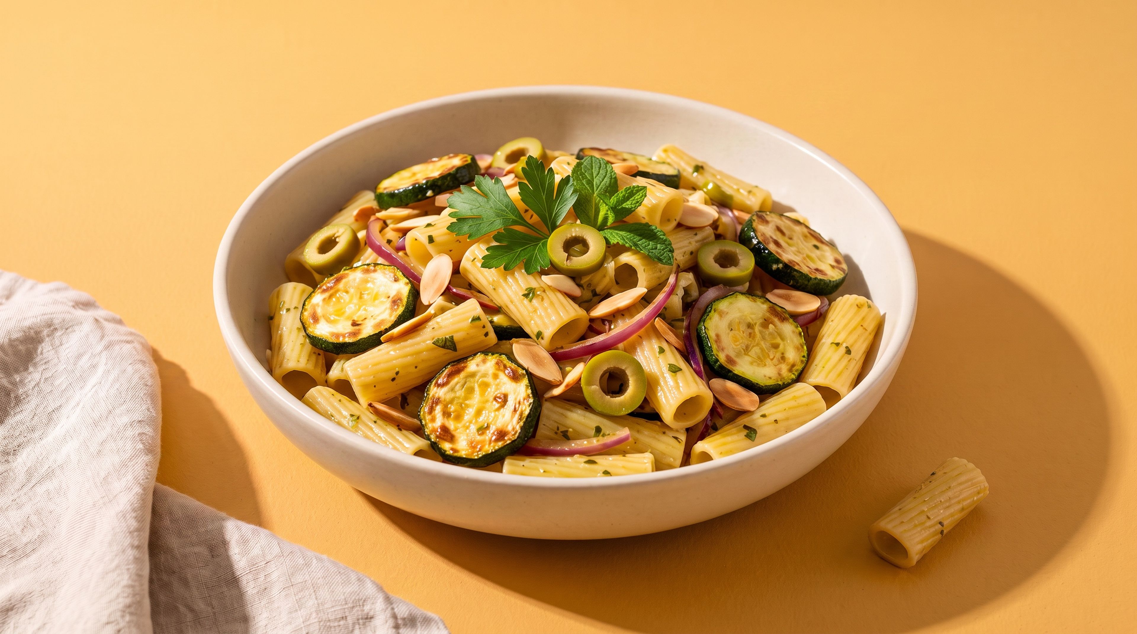 Dieser Zucchini-Nudelsalat ist das perfekte Gericht an Sommertagen