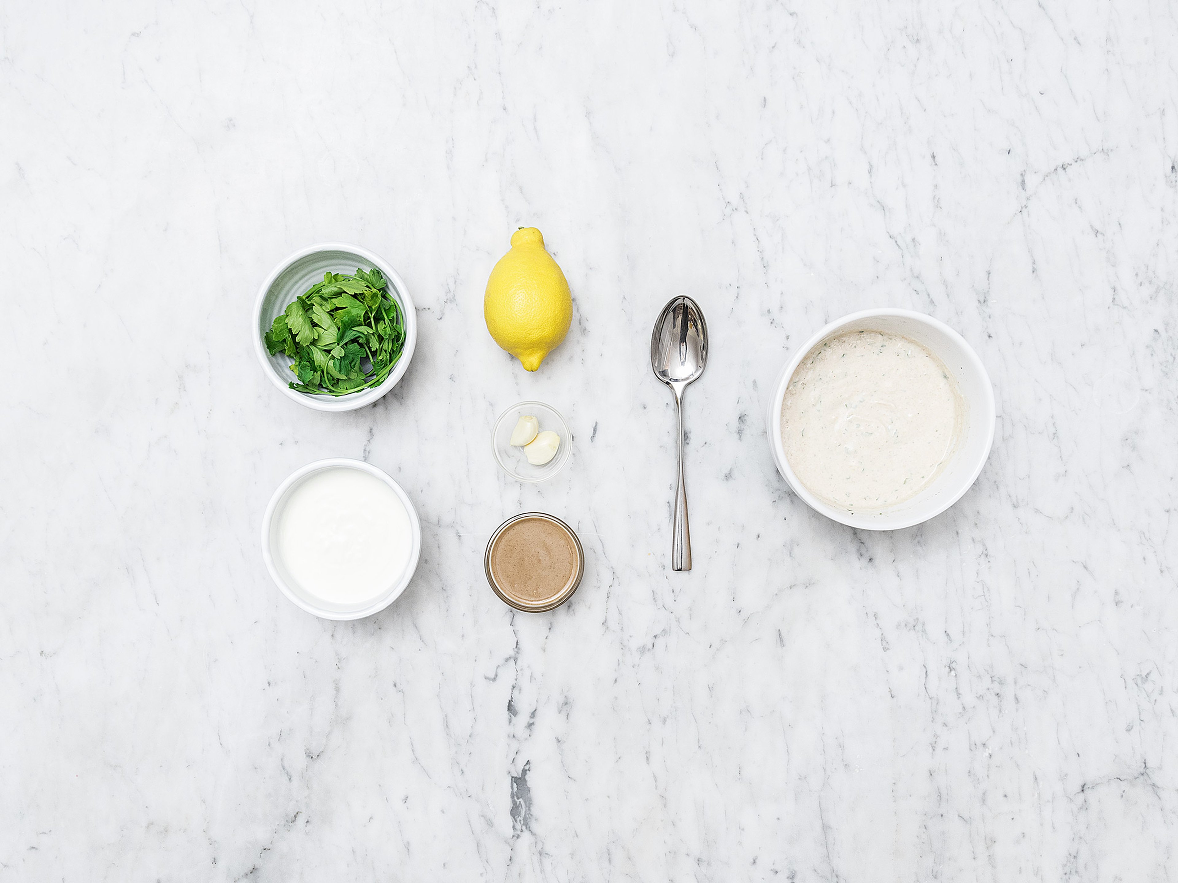 Homemade tahini dressing