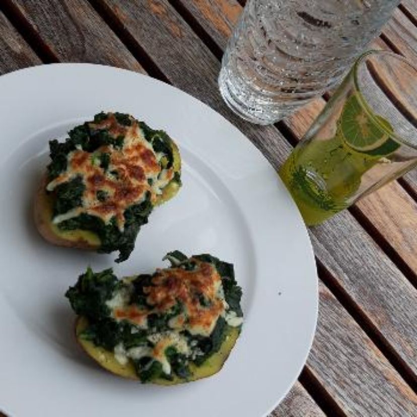 Ofenkartoffeln mit Pizzakäse