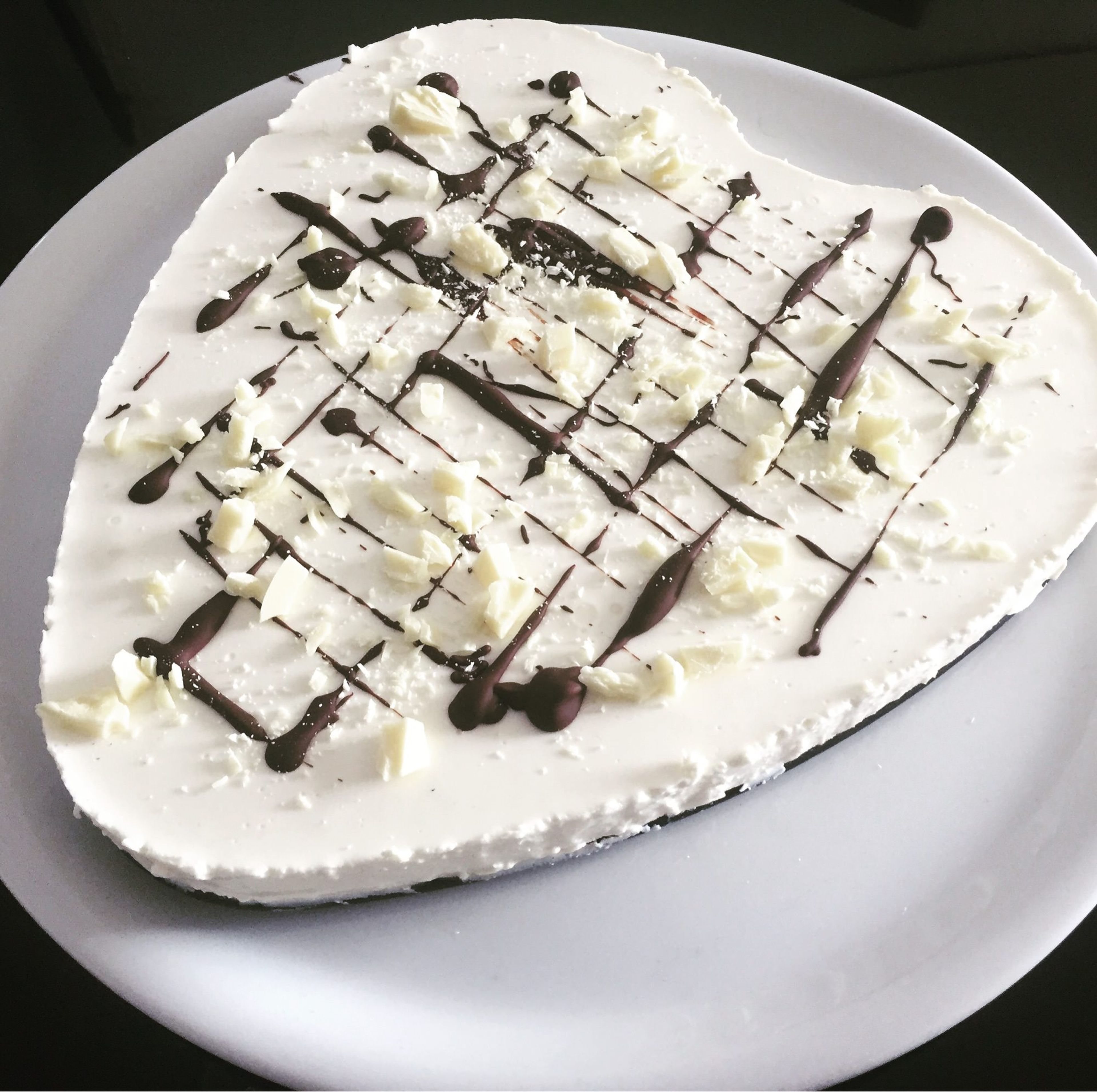 Cheesecake mit weißer Schokolade
