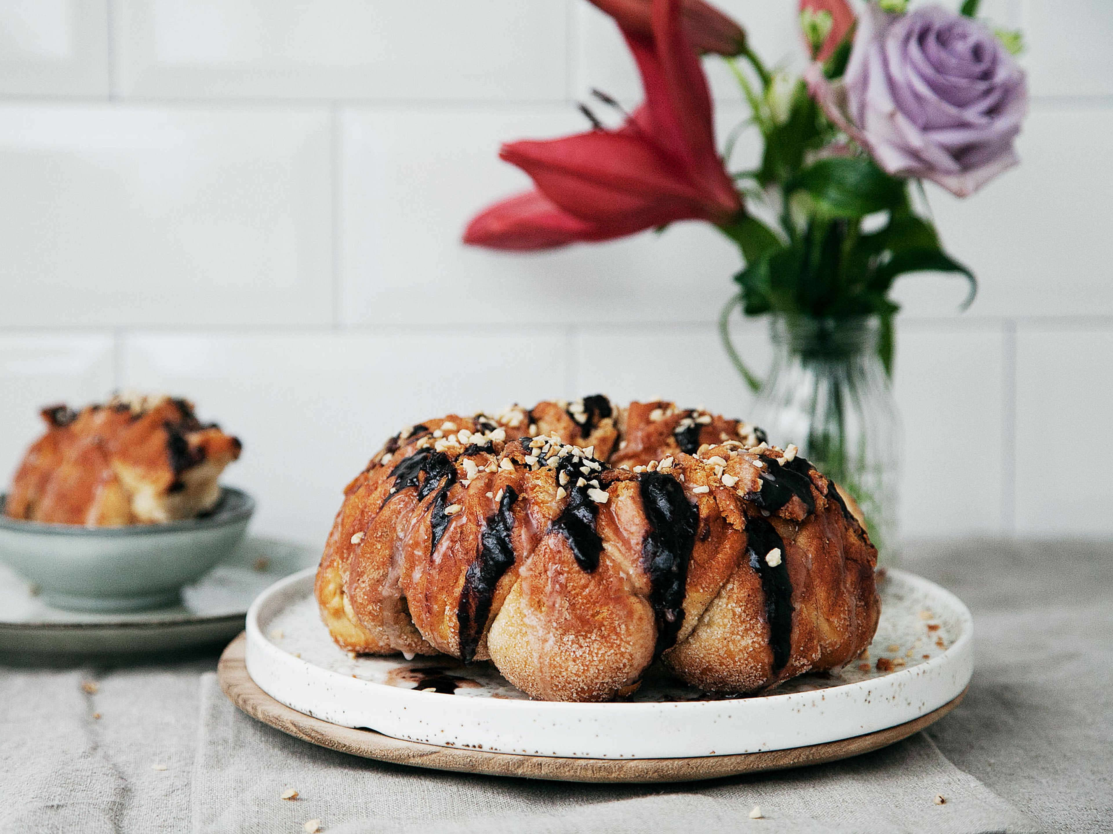 Monkey Bread mit Nutella und Frischkäse