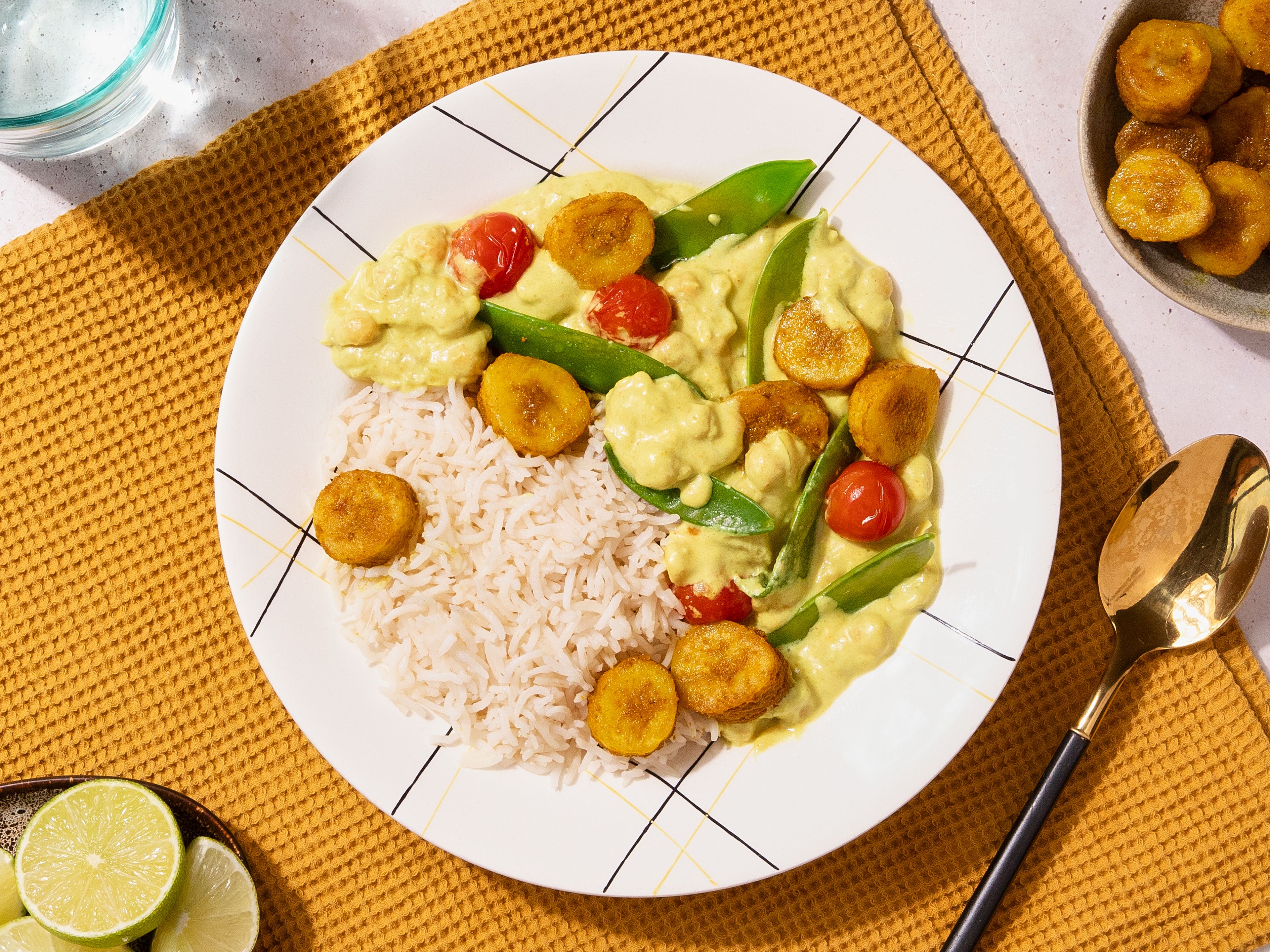 Cremiges Bananen-Curry