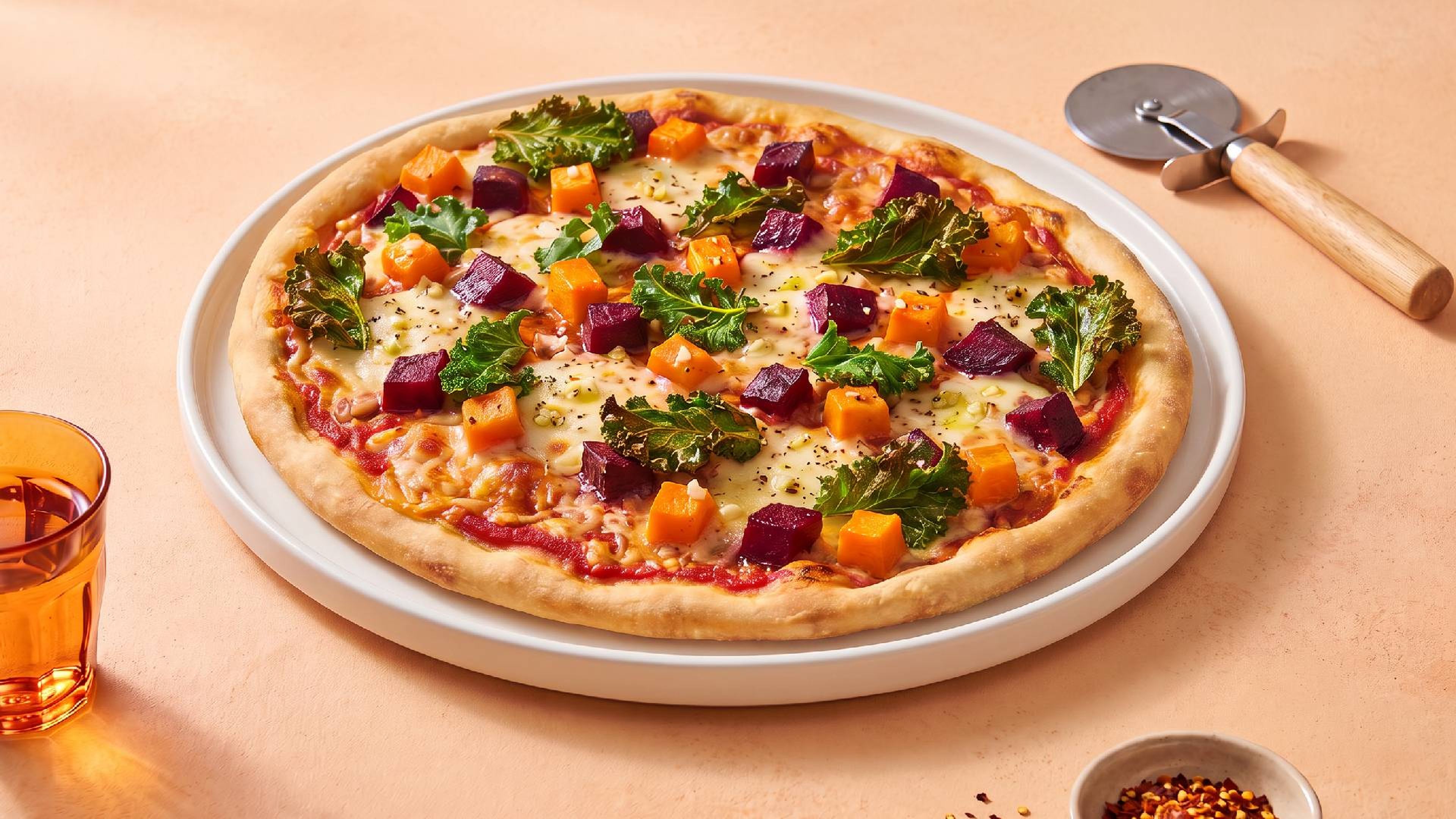 Herbst auf dem Blech: Rote-Bete-Kürbis-Pizza