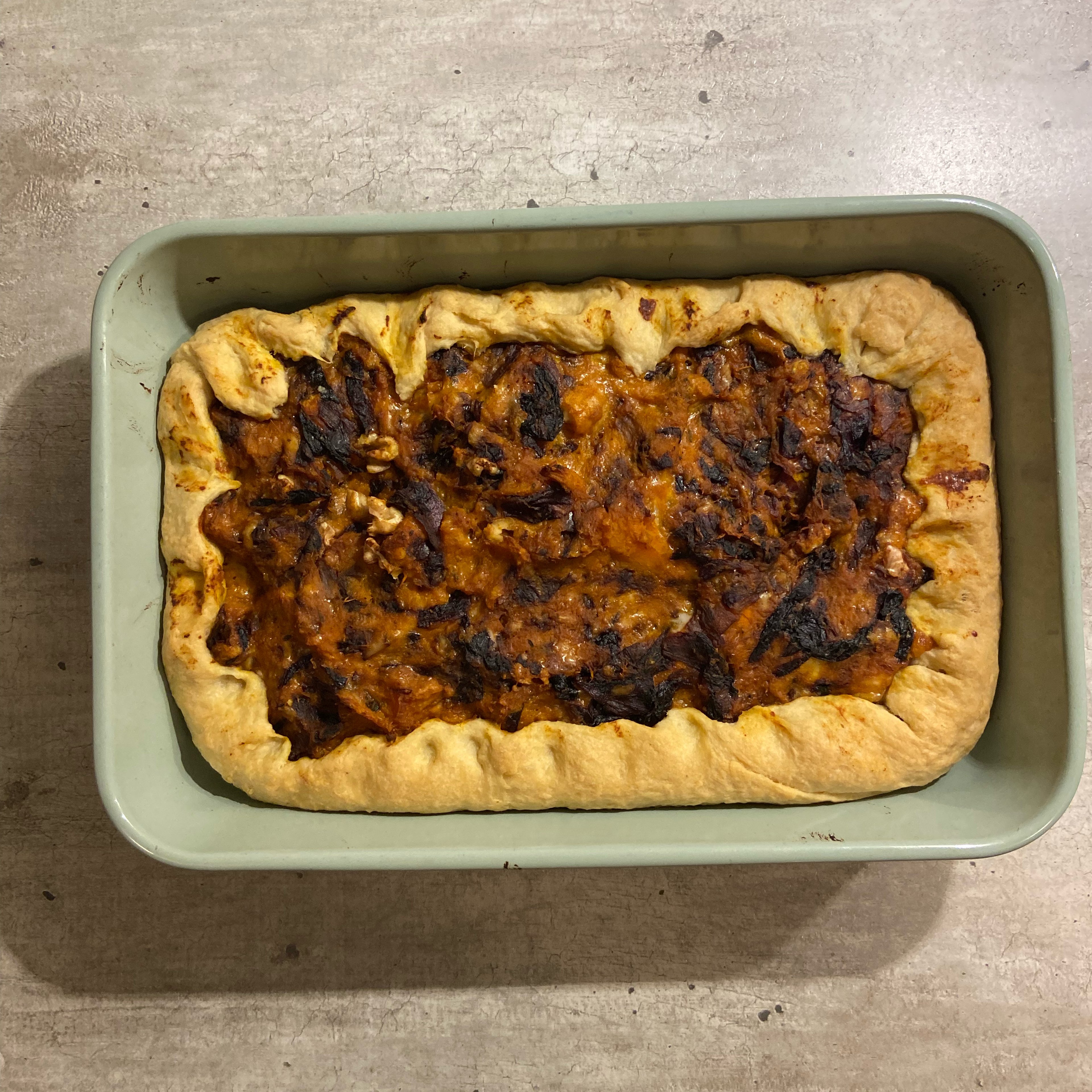 Pumpkin & Radicchio Savoury Tart