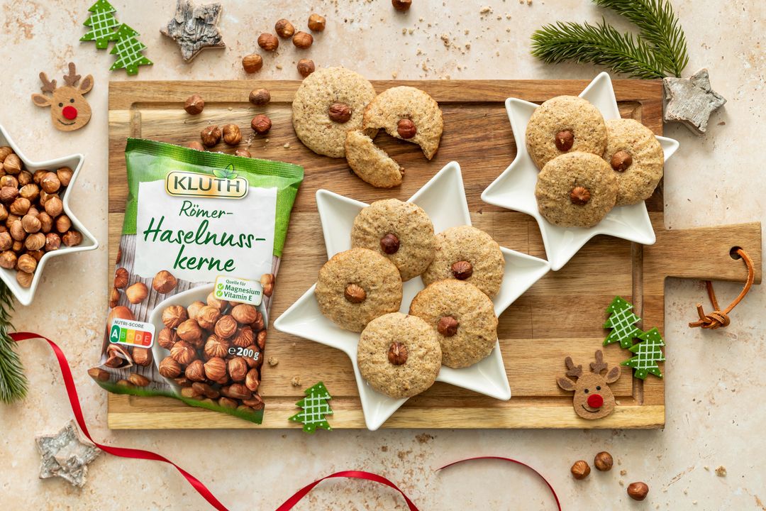 Einfache Haselnussplätzchen