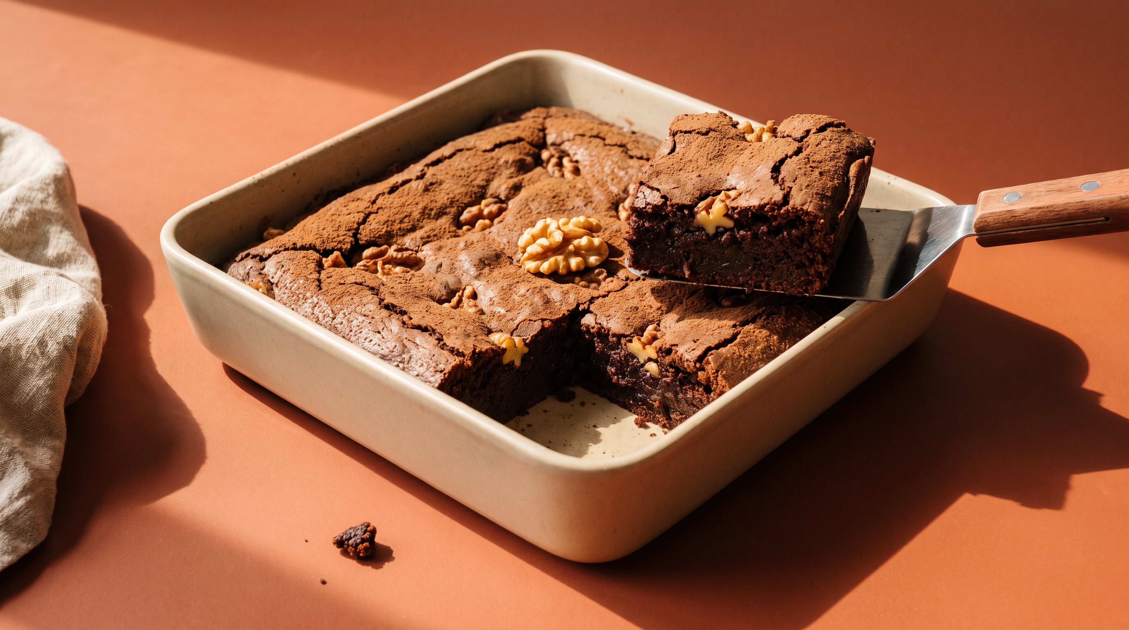 Saftige Apfel-Brownies ganz ohne raffinierten Zucker backen