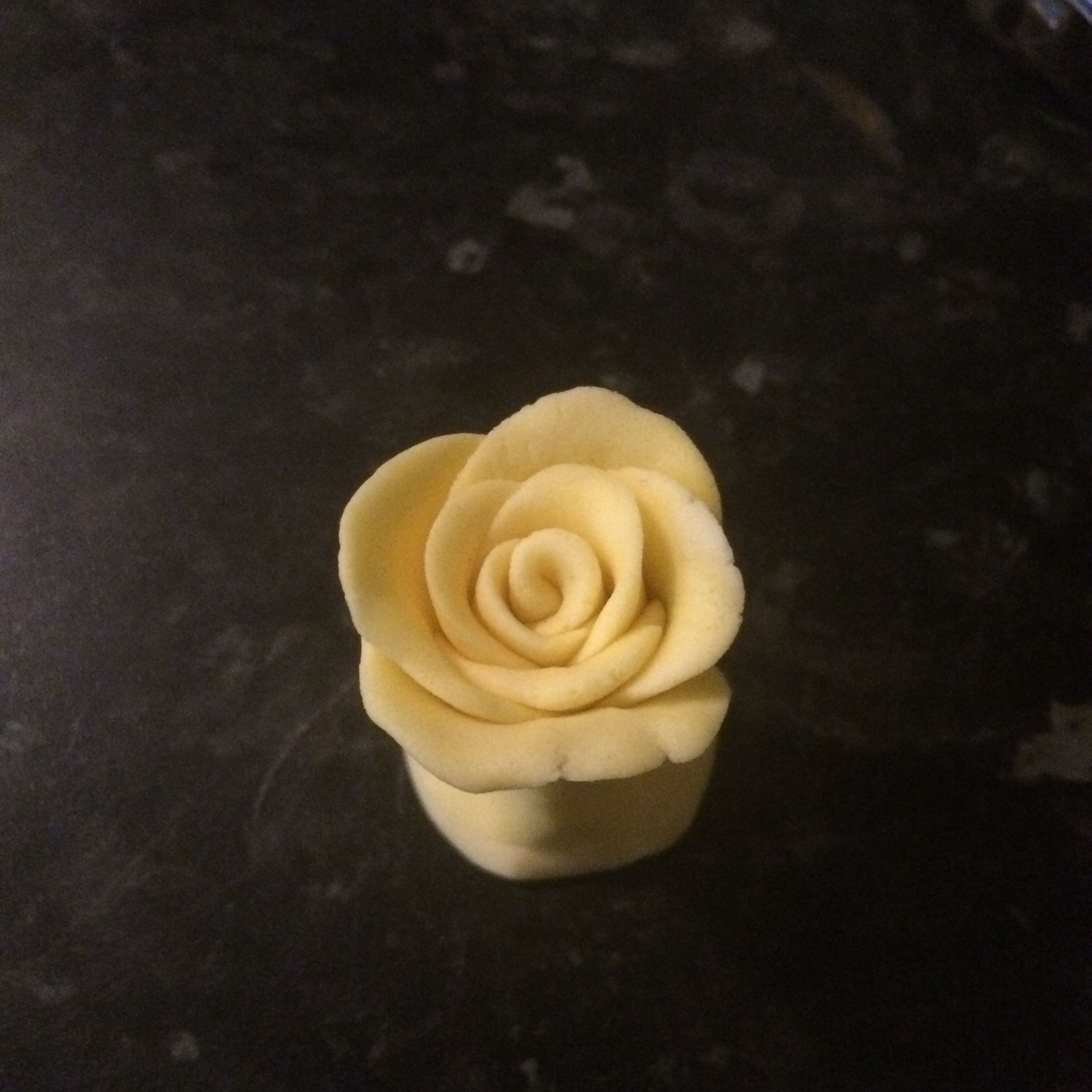 Gently mould the petals into presentation.