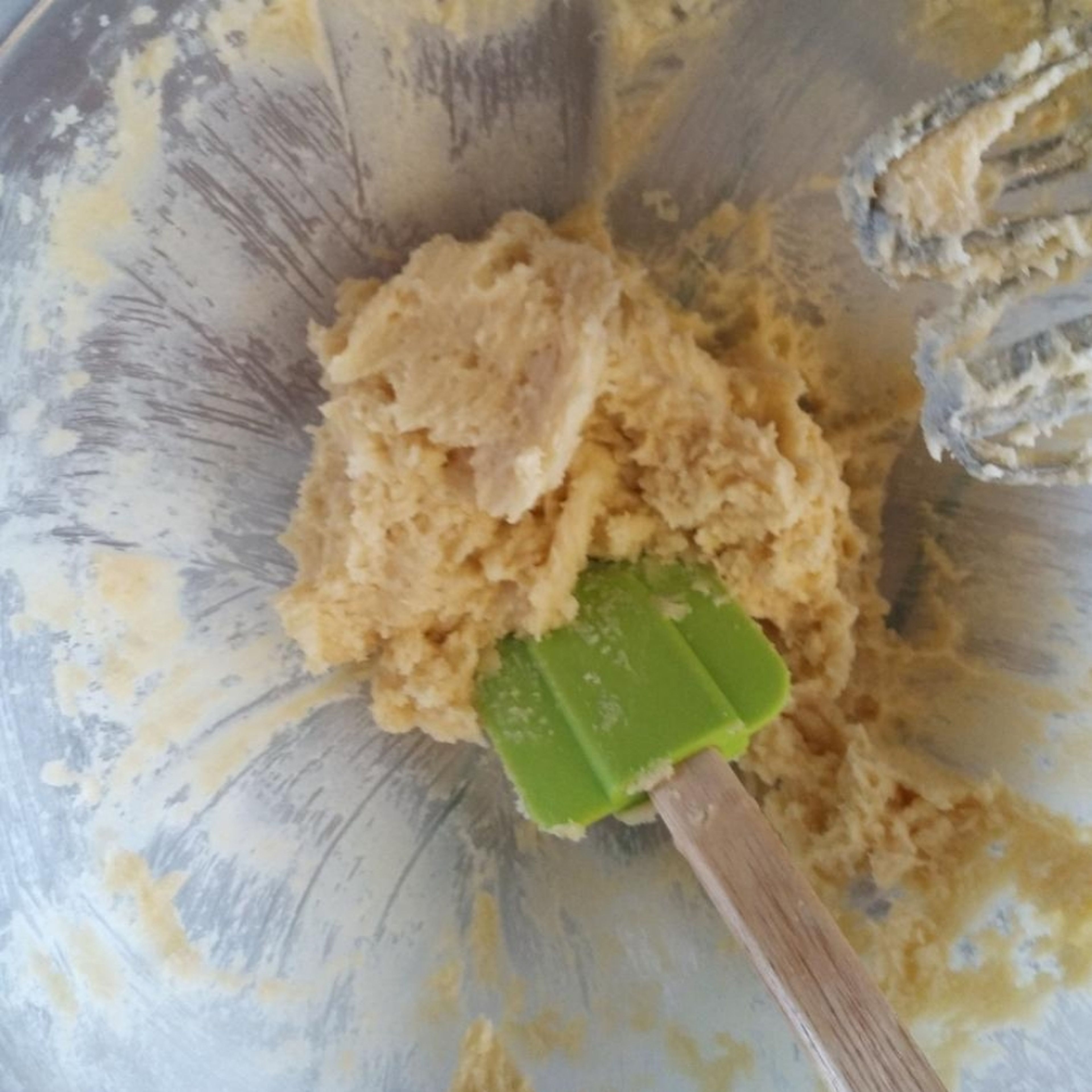 Preheat the oven to gas mark 2/150°C/130°C fan. Cream together the butter and sugar until smooth, creamy and light - about 10 minutes (electric mixer). Make sure to scrape down the sides of the bowl every now and then.