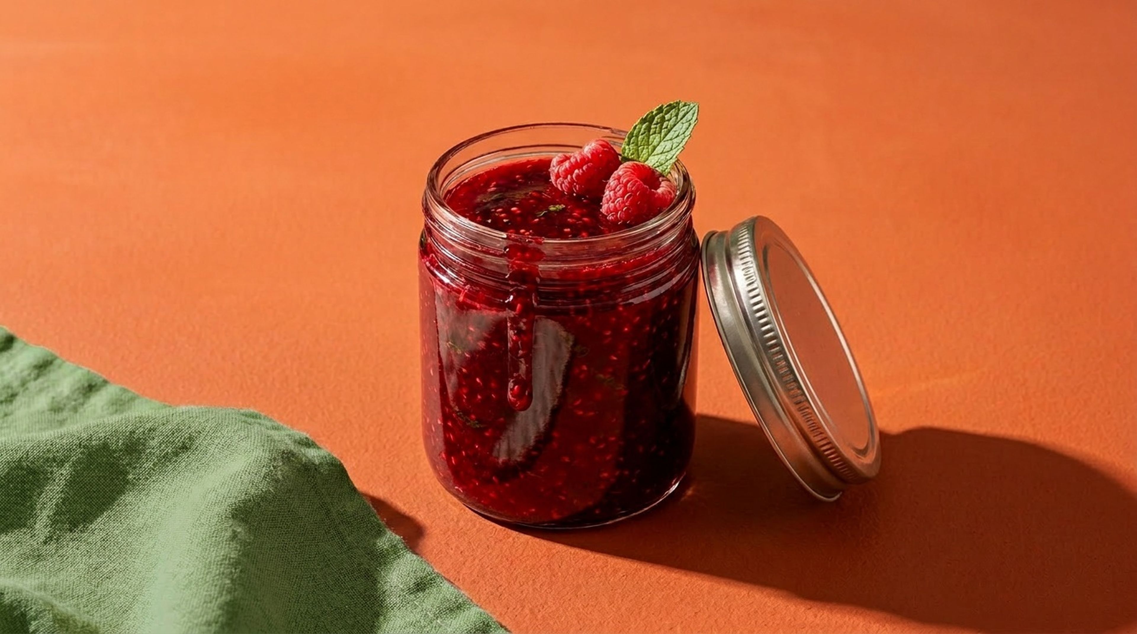 Himbeer-Minz-Marmelade