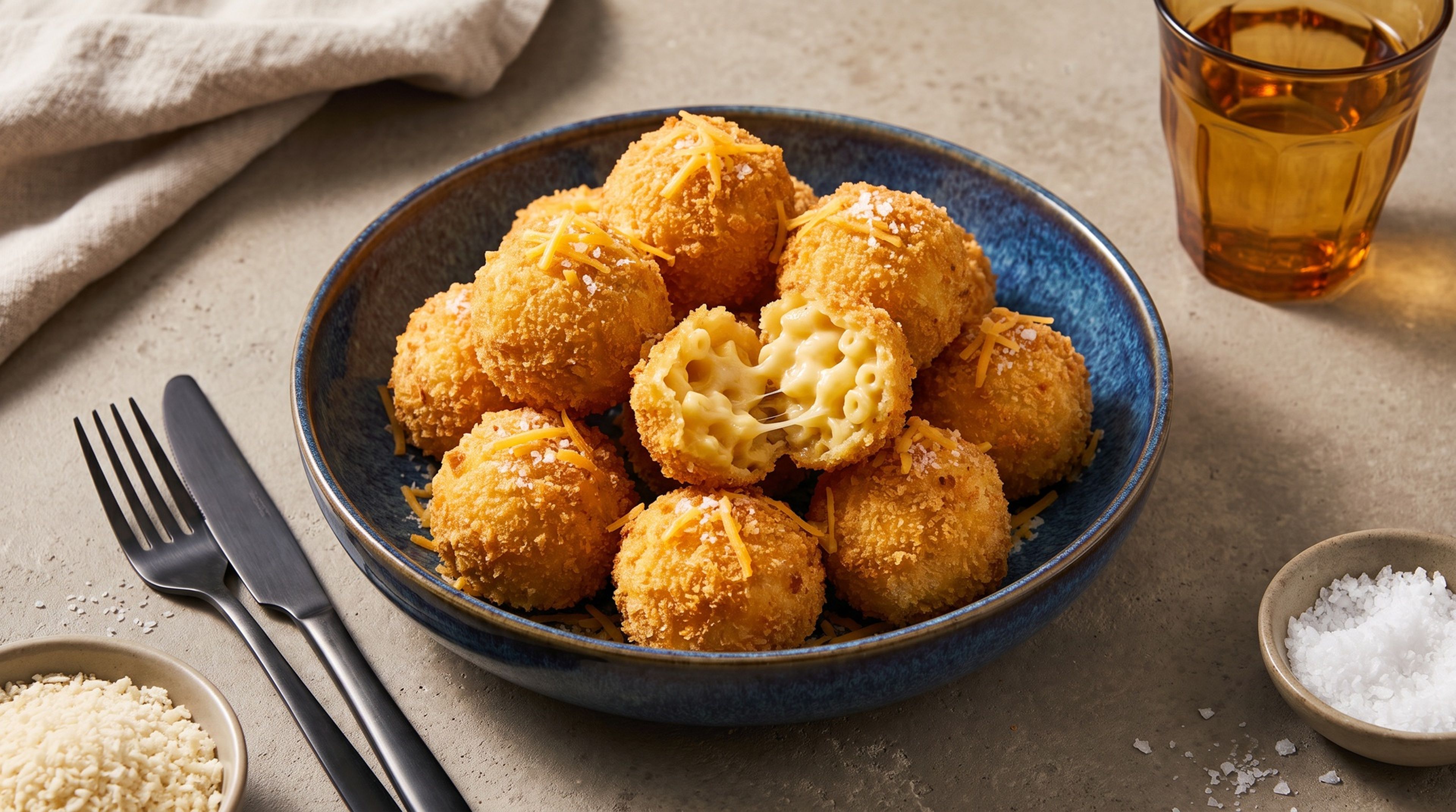 Knusprige Mac'n'Cheese Balls aus dem Airfryer heute Abend, bitte!