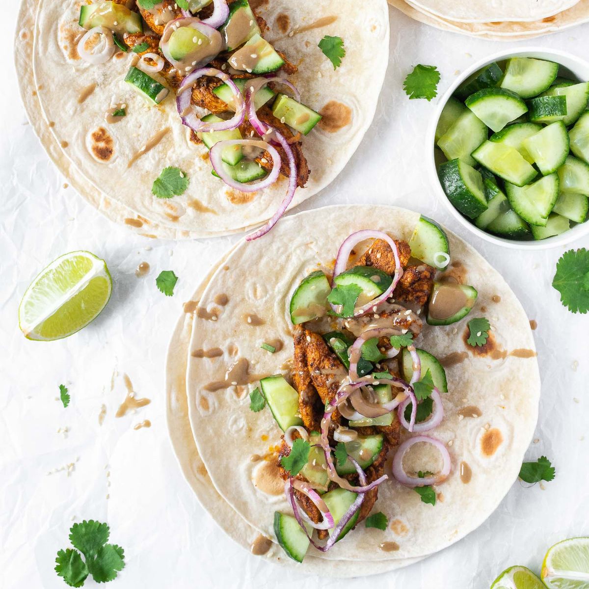 Middle Eastern Chicken Wraps | Recipe | Kitchen Stories