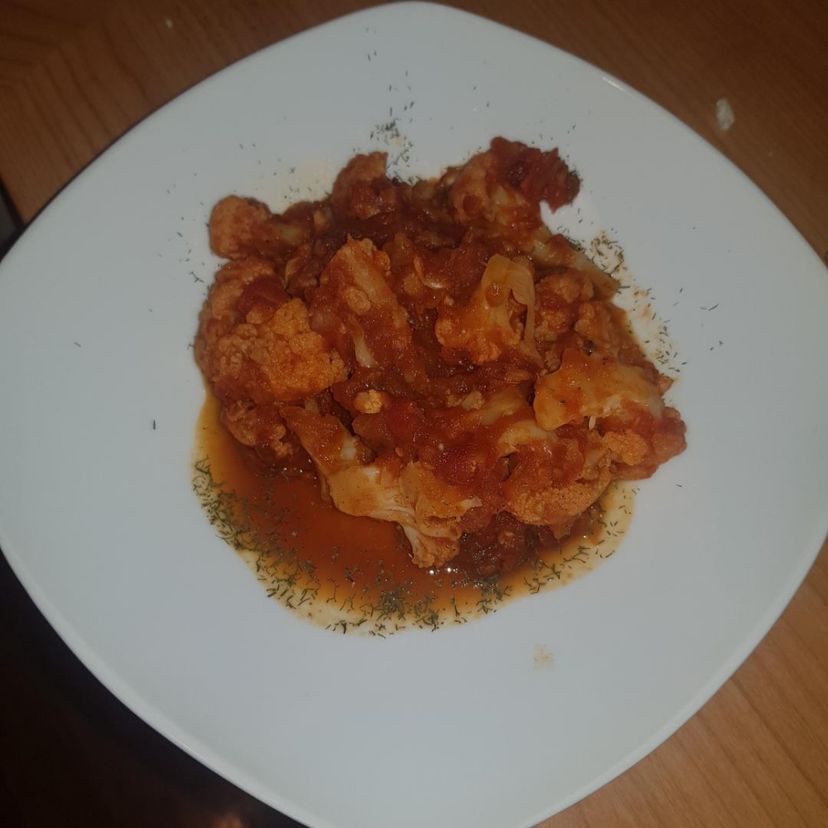 Blumenkohl in Tomatensoße nach afghanischer Art im Cookit