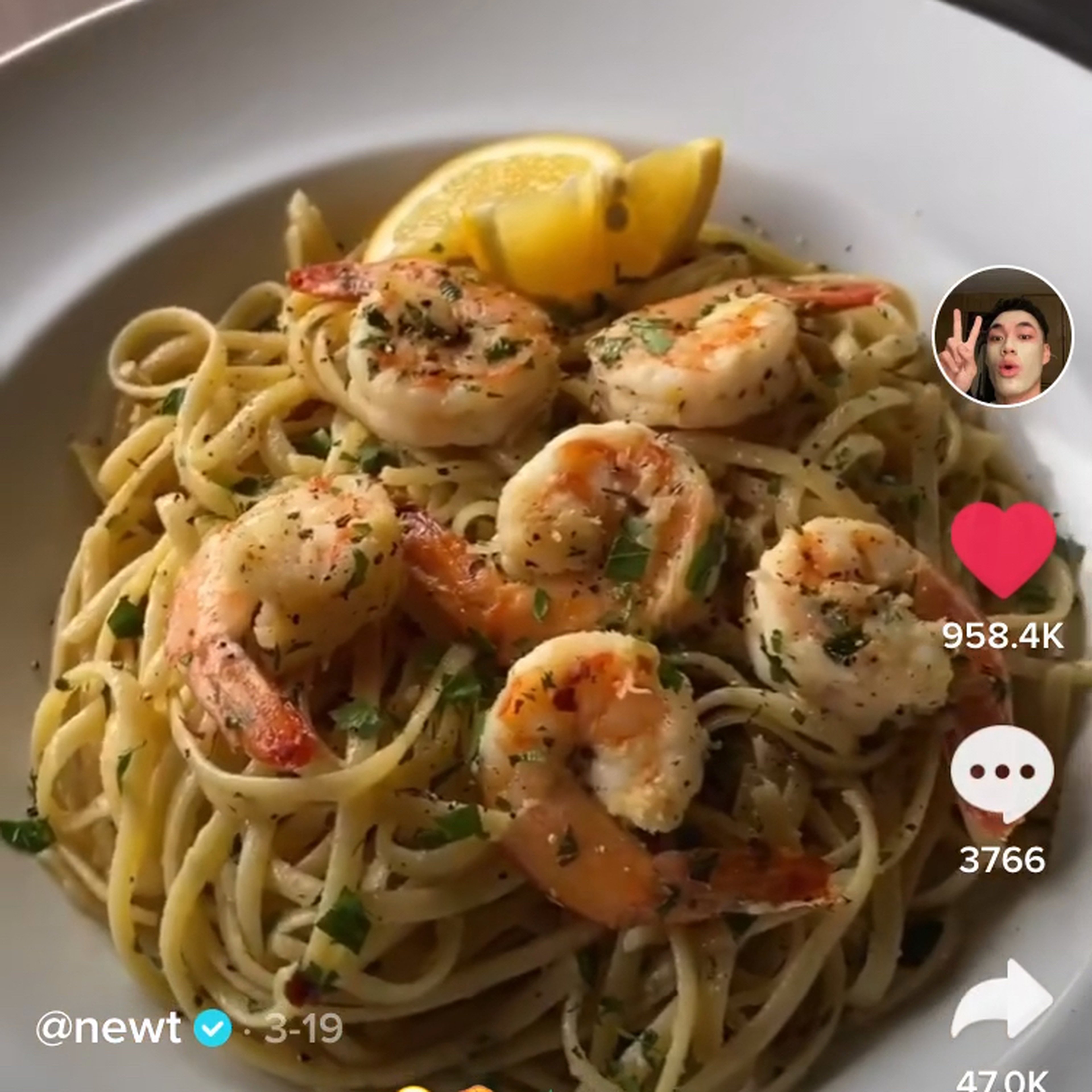 Shrimp pasta