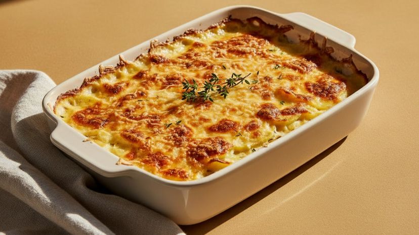 Kartoffelgratin aus der Heißluftfritteuse: mit leckerer Käsekruste