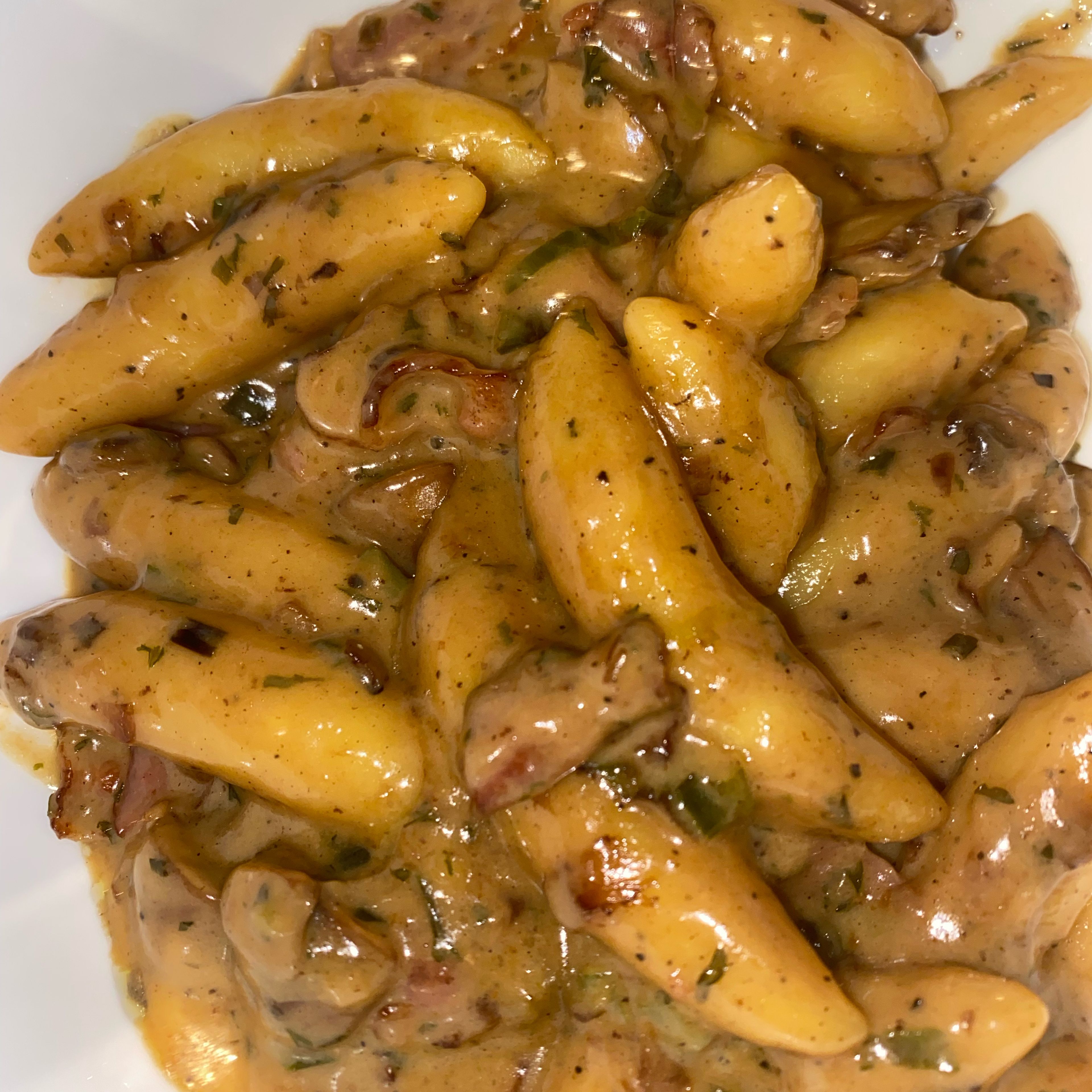Schupfnudeln mit Pilzrahmsauce