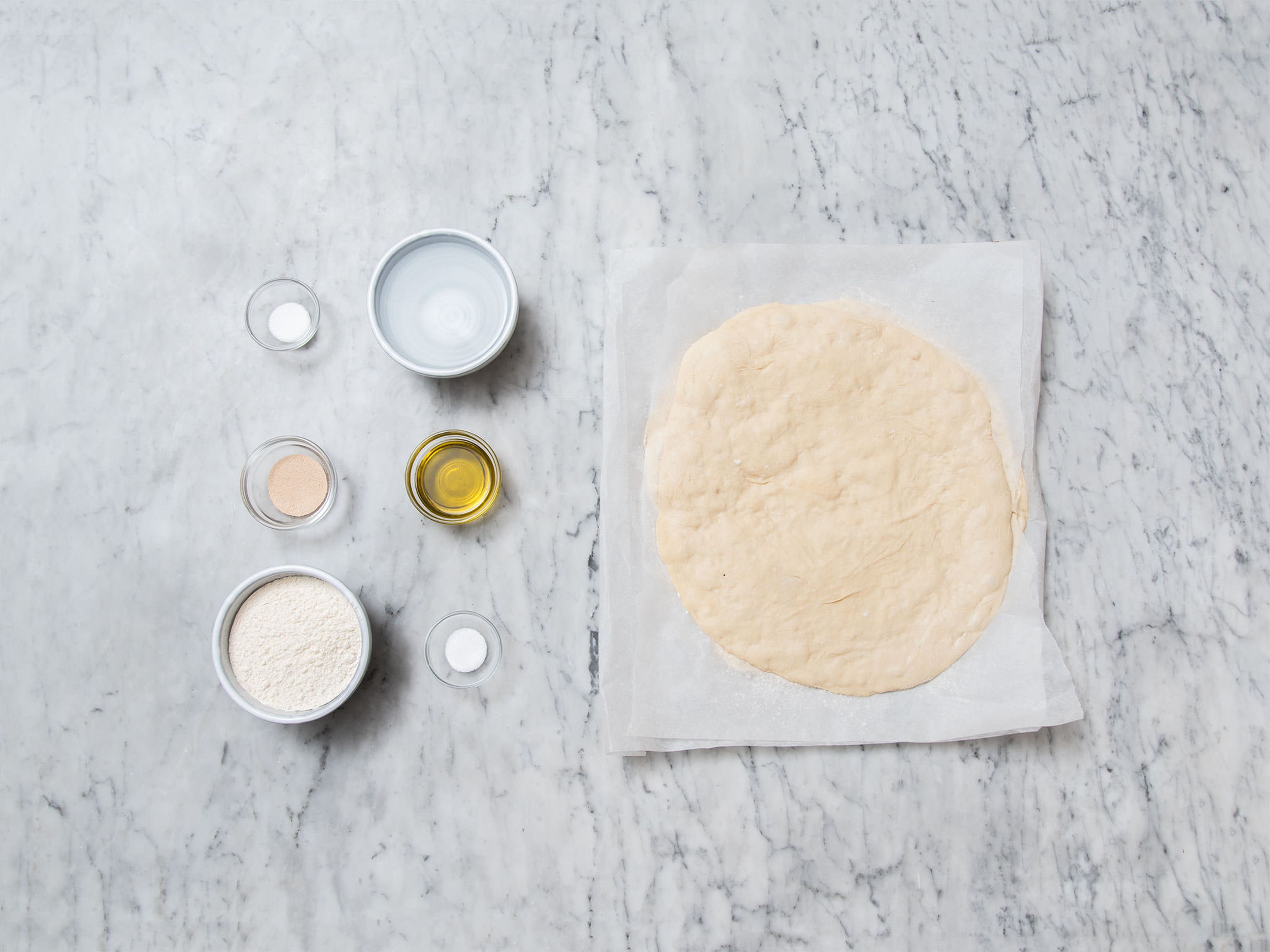 Homemade pizza dough