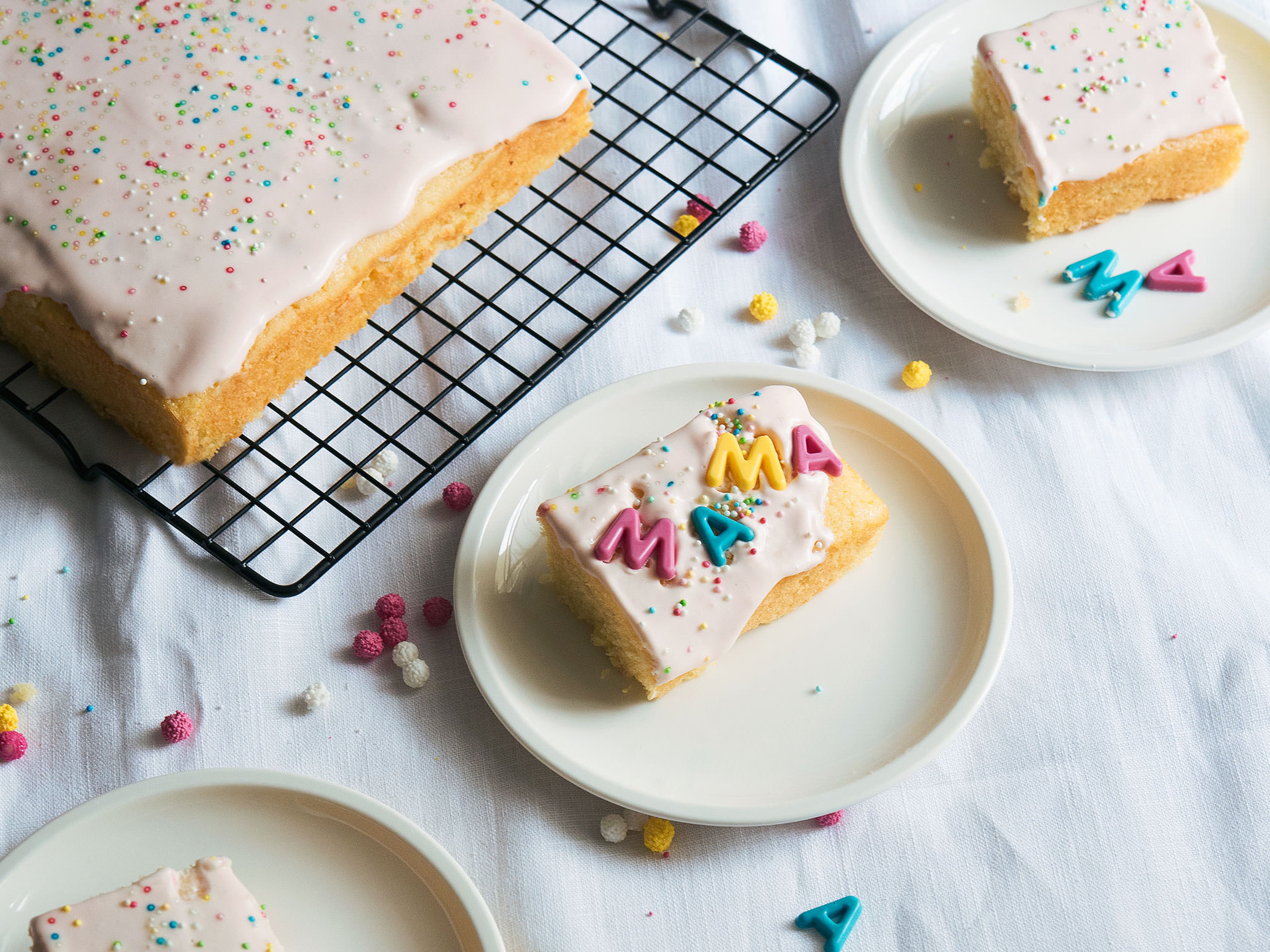 Tangy lemon sheet cake