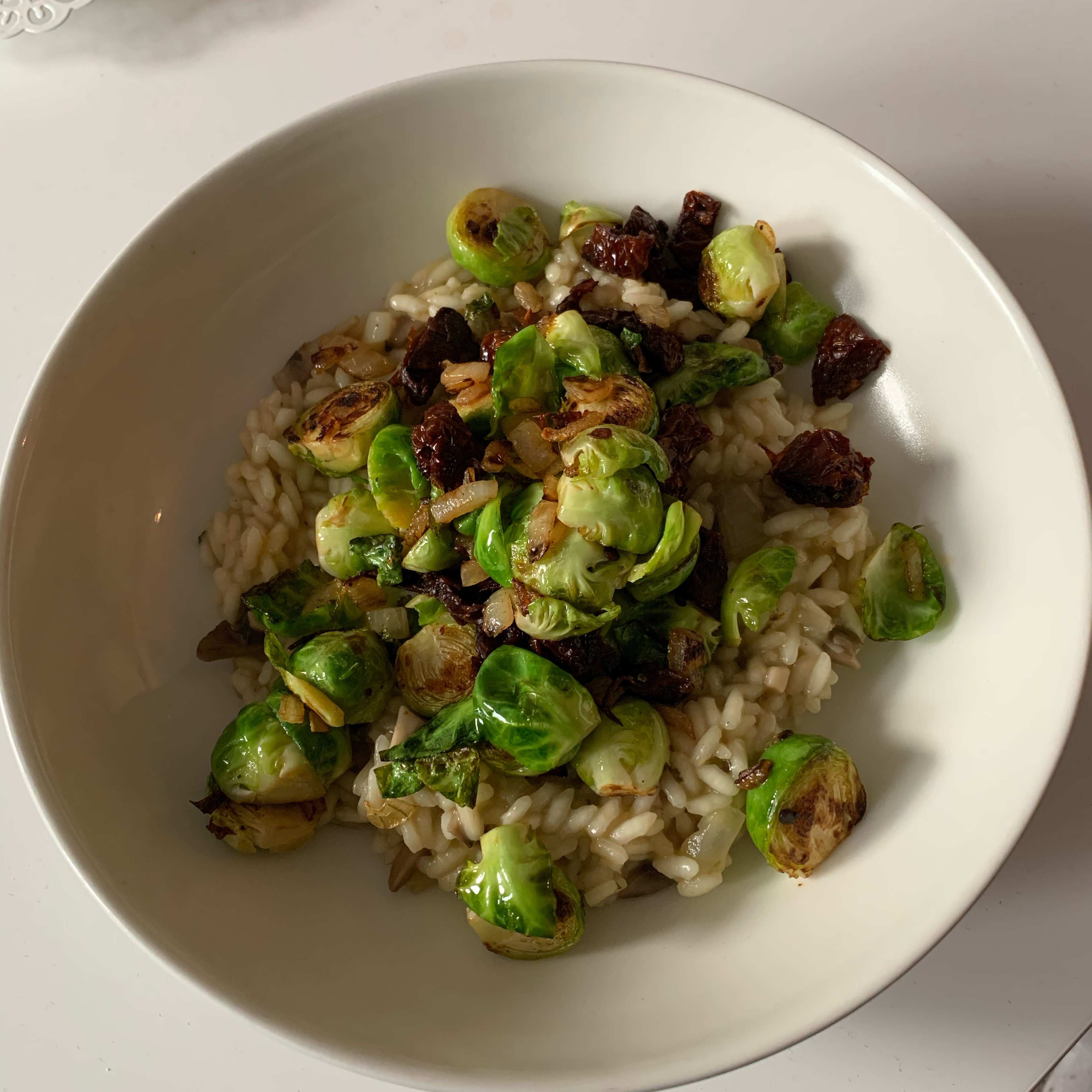 Risotto with Brussels Sprouts