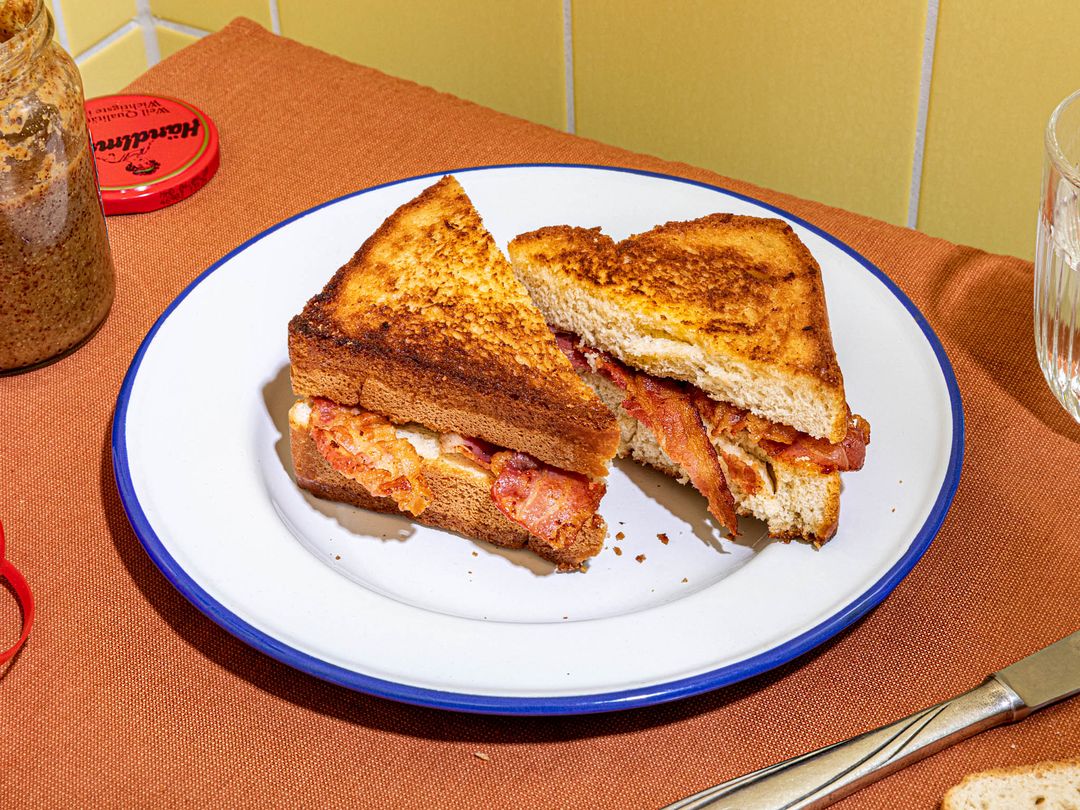 Einfaches Bacon-Sandwich