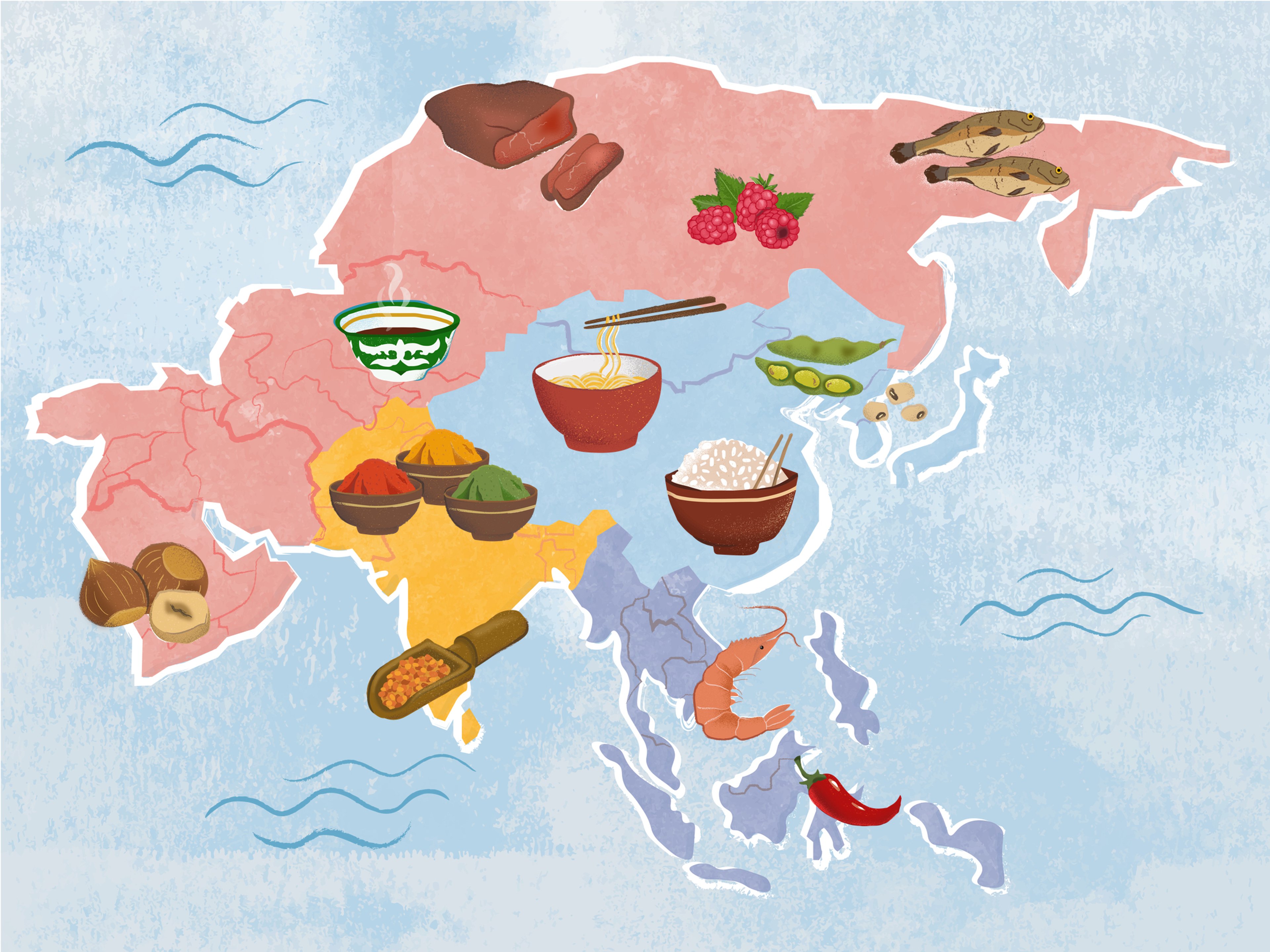 An Edible Map of Asian Cuisines