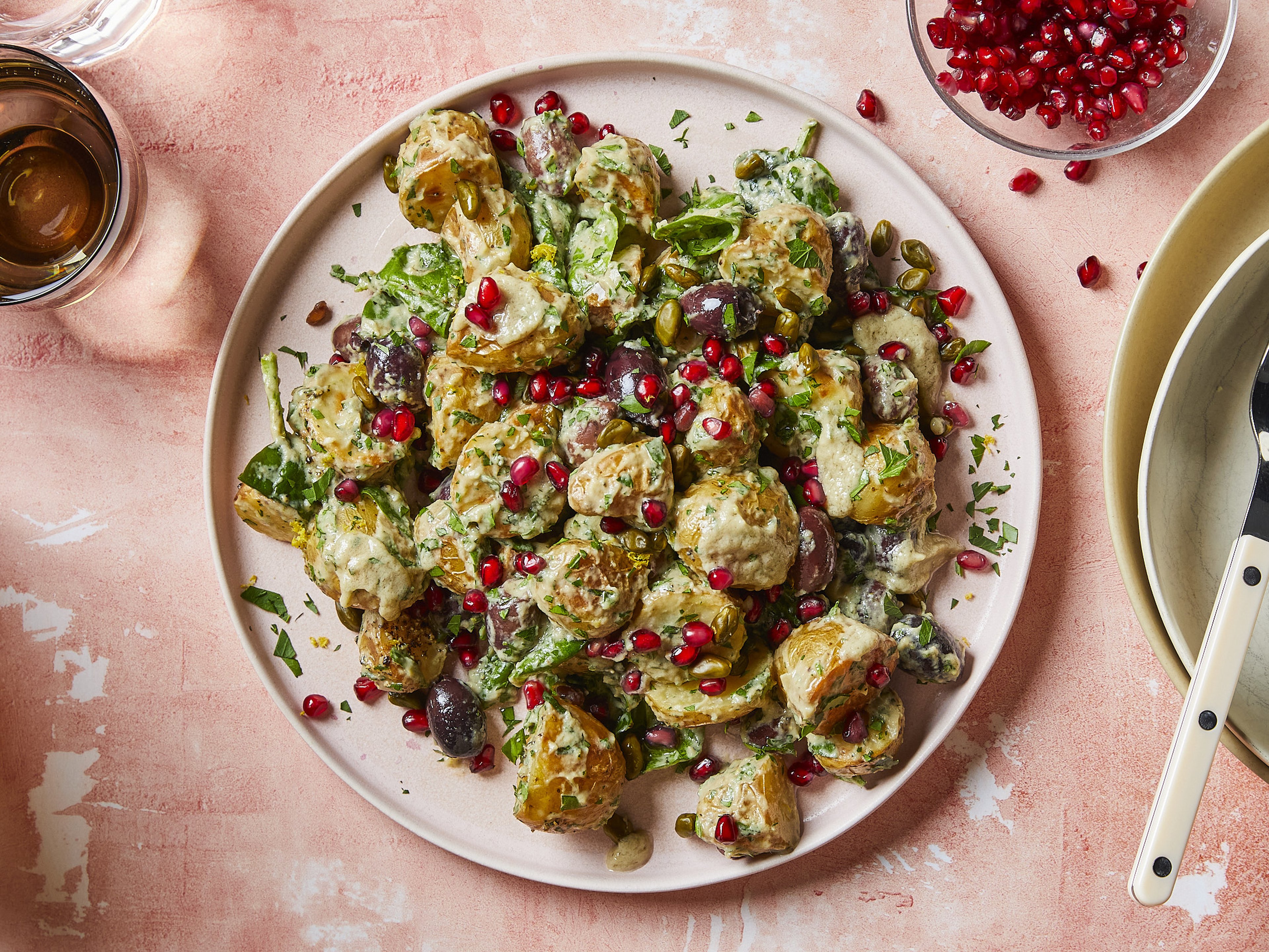 Gerösteter Kartoffelsalat mit Baba Ganoush