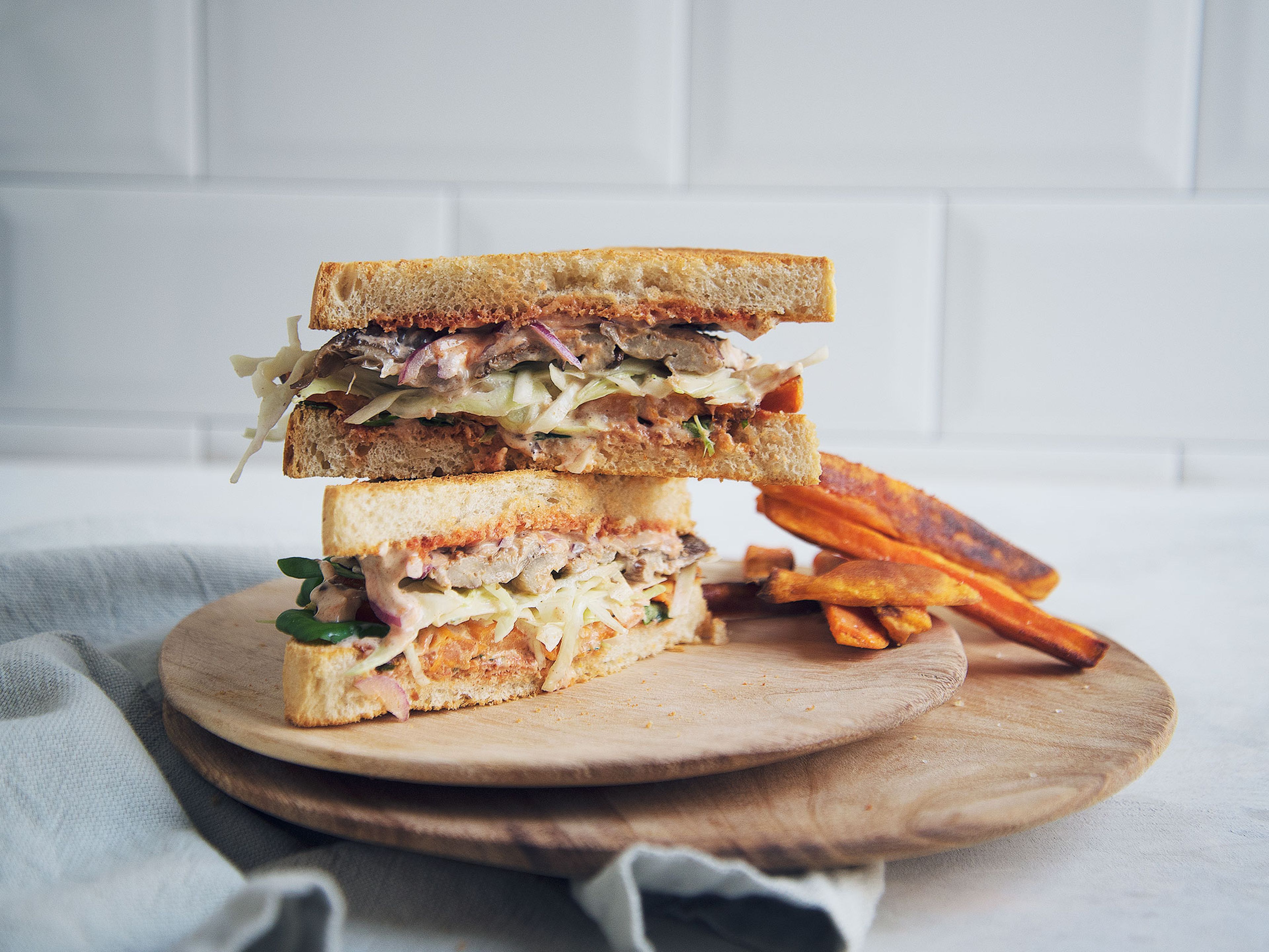 Wintersandwich mit Zimt-Chili-Mayo