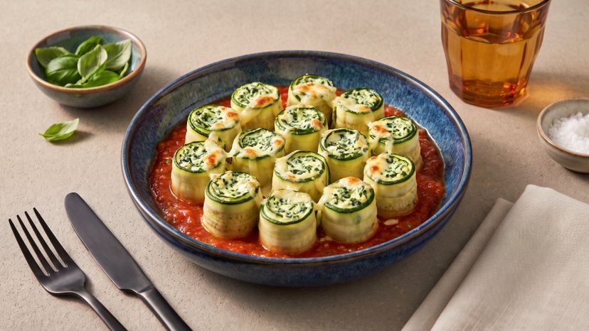 Gefüllte Zucchini-Röllchen: cremige Low-Carb-Cannelloni aus dem Airfryer