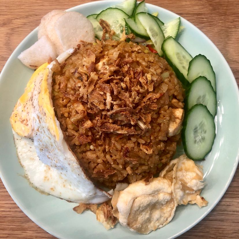 Nasi Goreng with Egg and Atjar