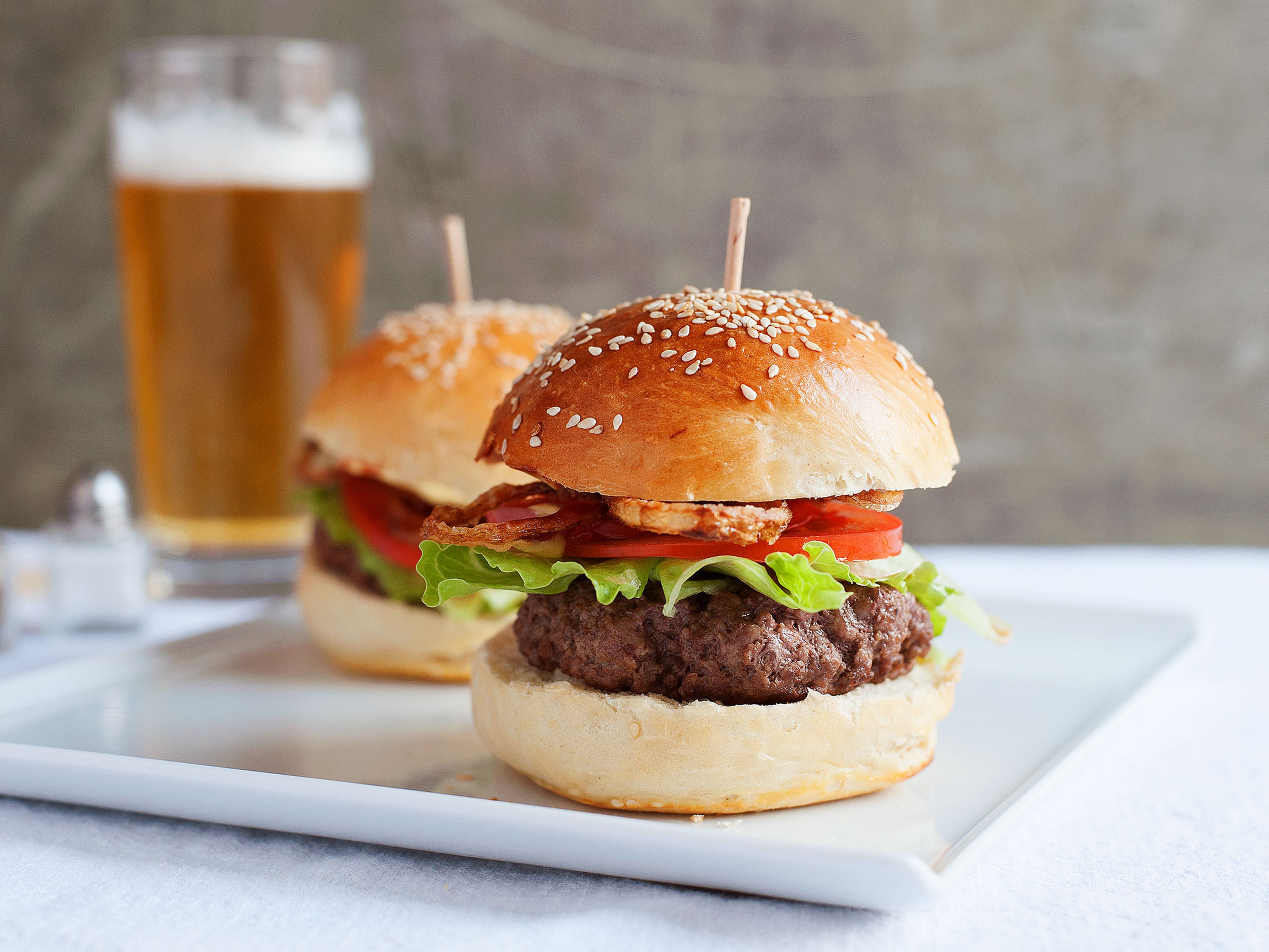 Klassischer Hamburger