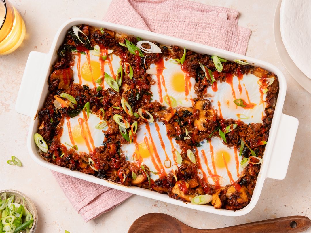 Easy bibimbap casserole