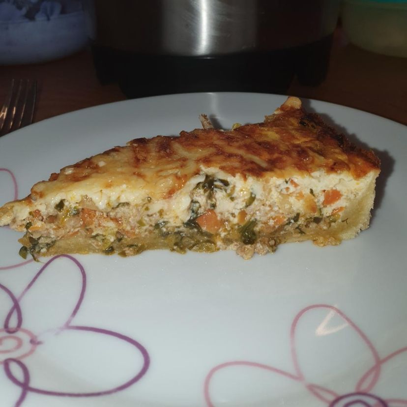 Hack-Gemüse-Quiche aus dem Cookit