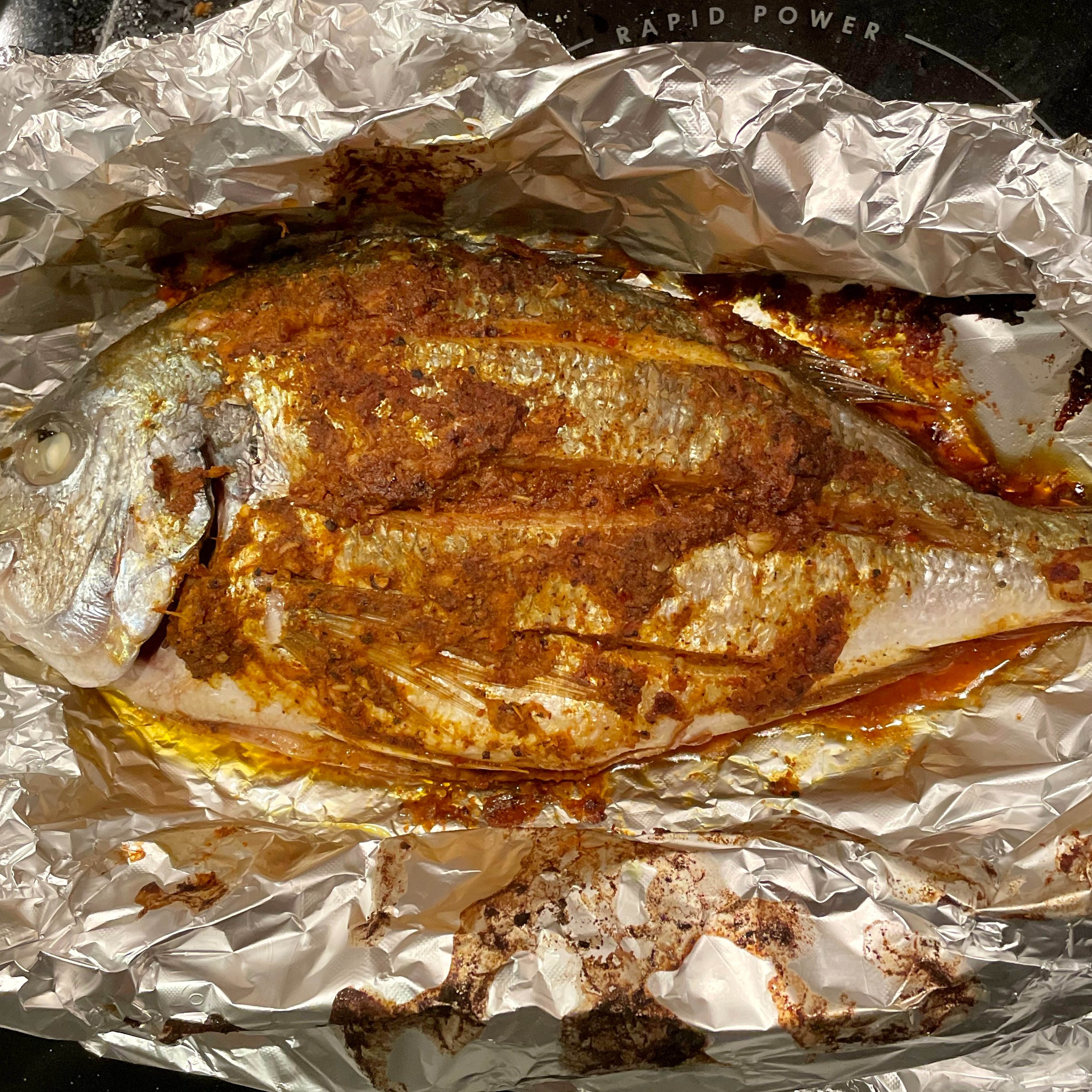 Pan fried whole dory