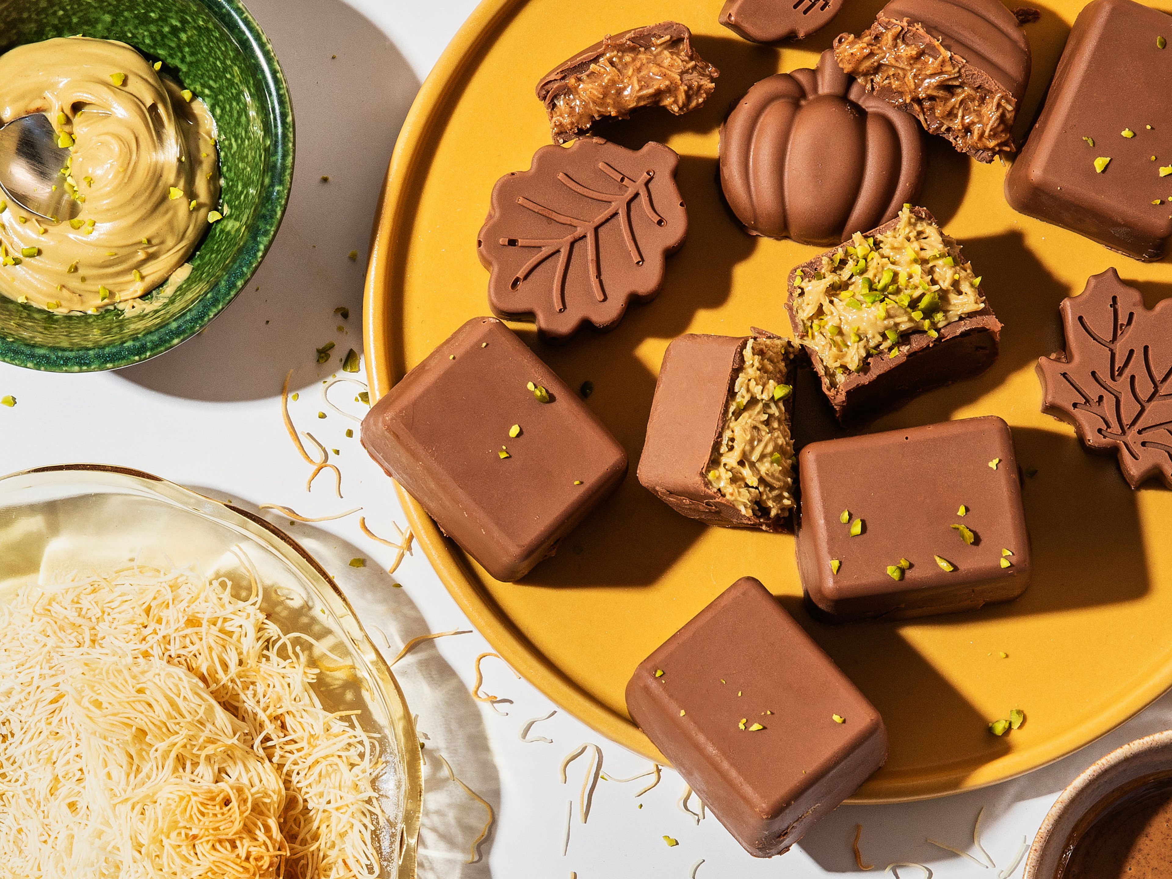Dubai chocolate bites, 2 ways