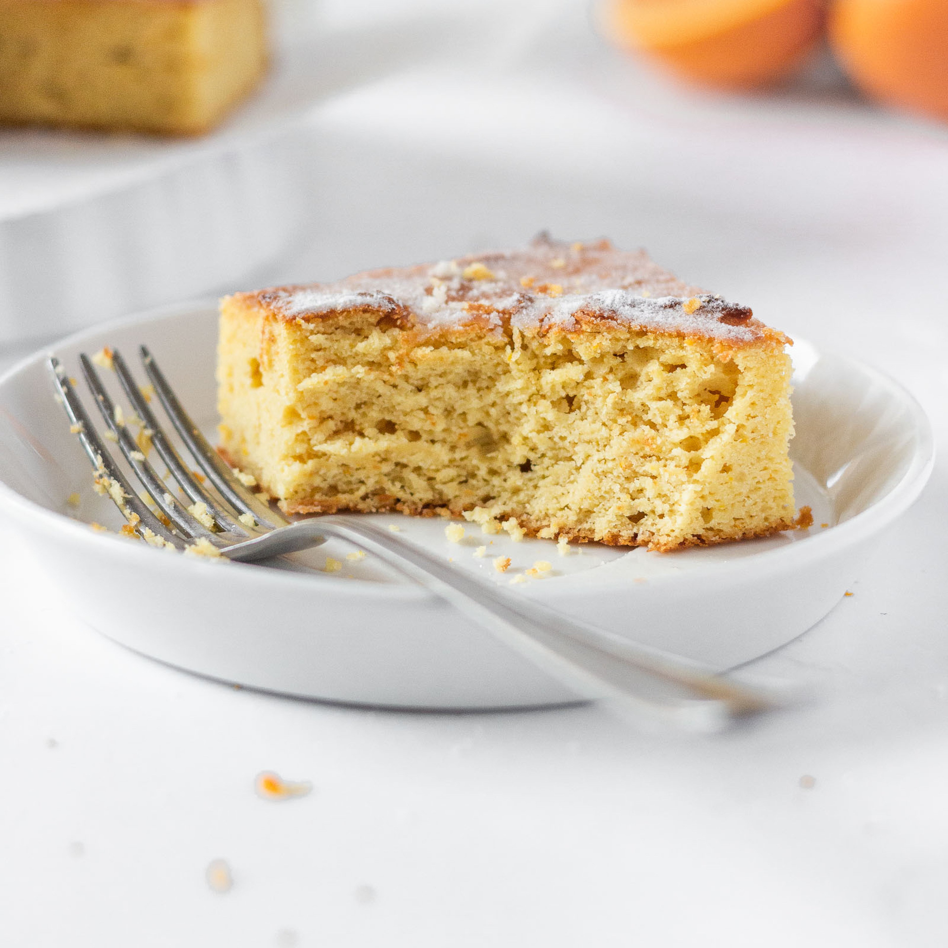 Grain Free Orange Cake Bars