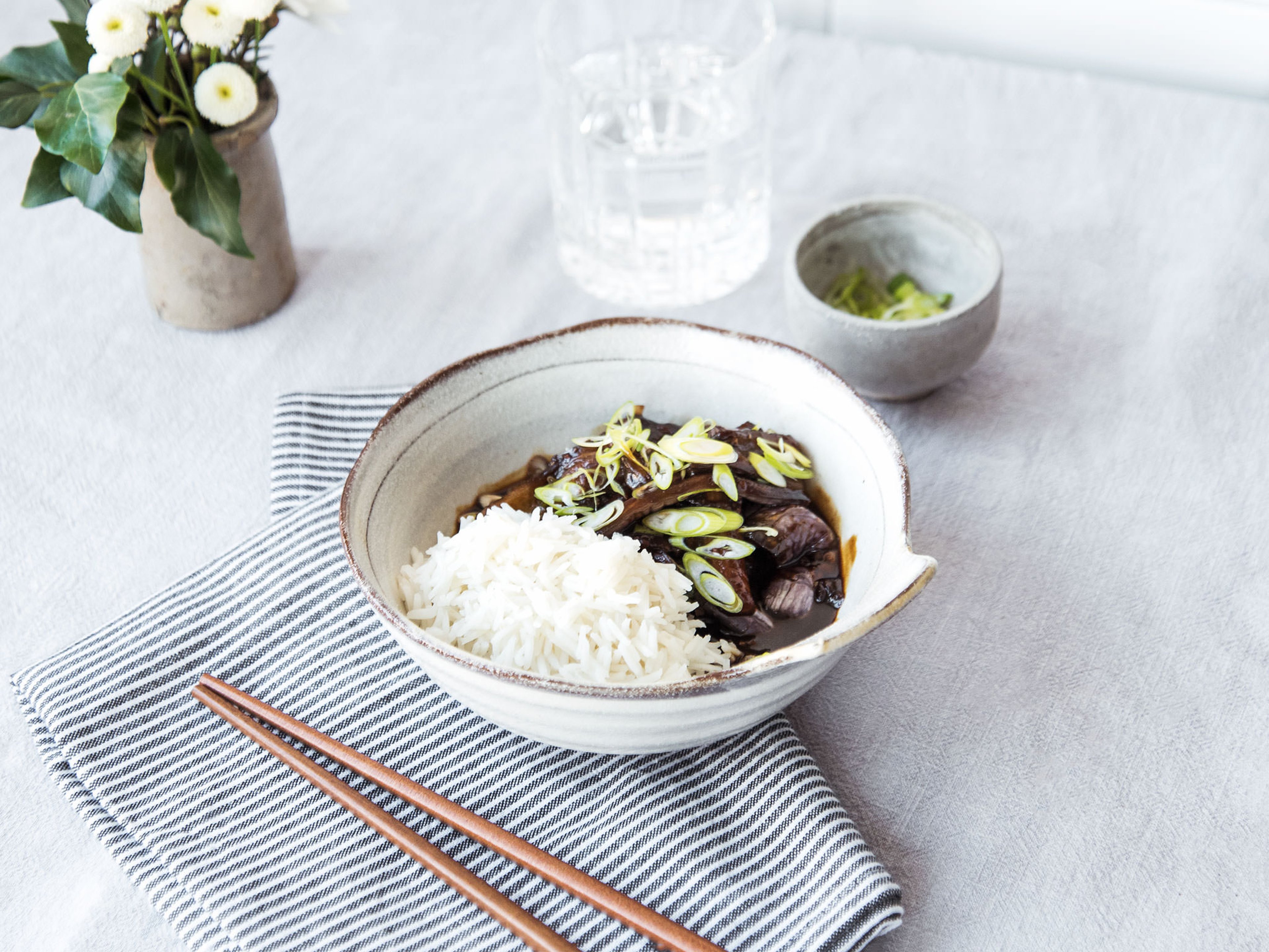 Chinese-style steamed eggplant