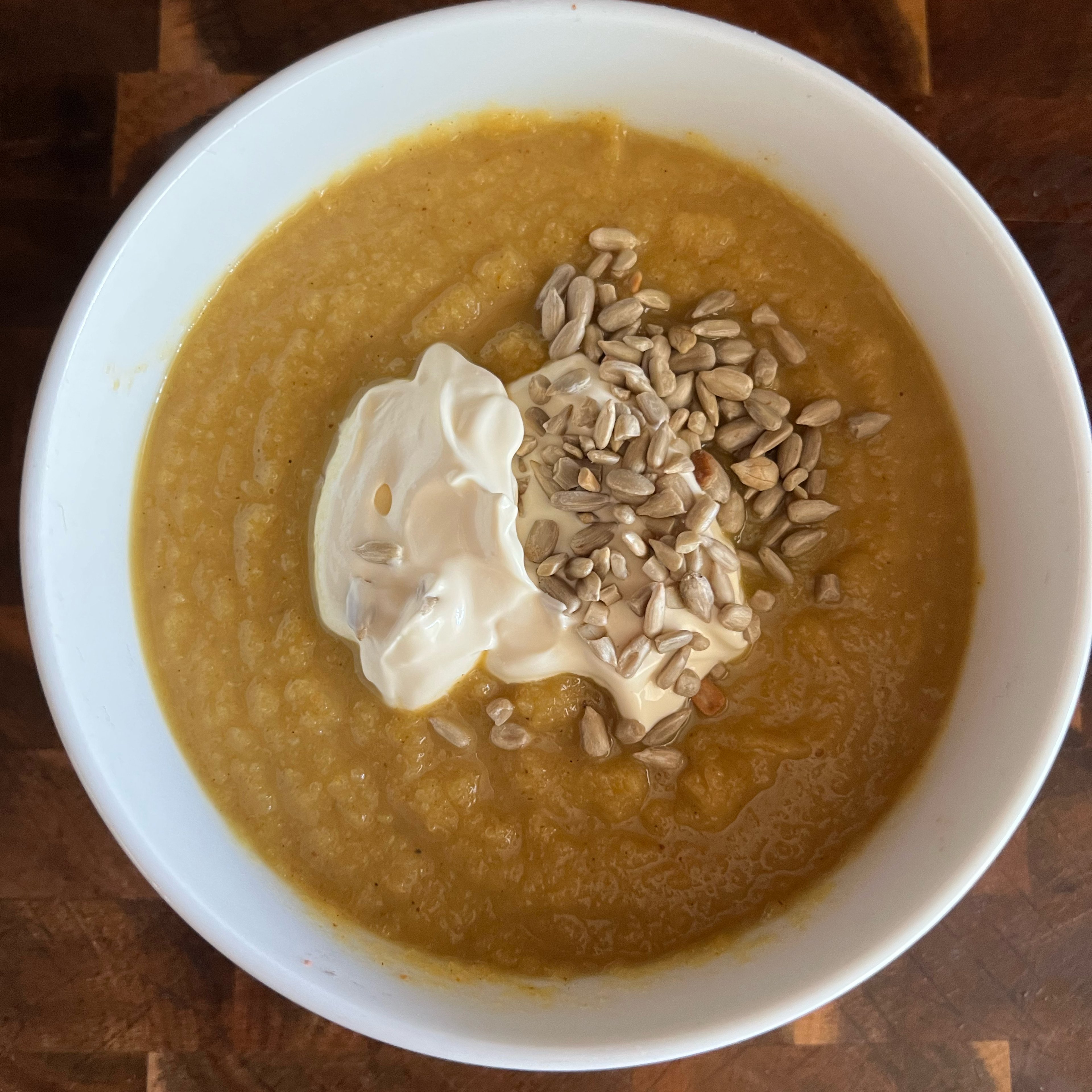 Curried Apple and Pumpkin Soup